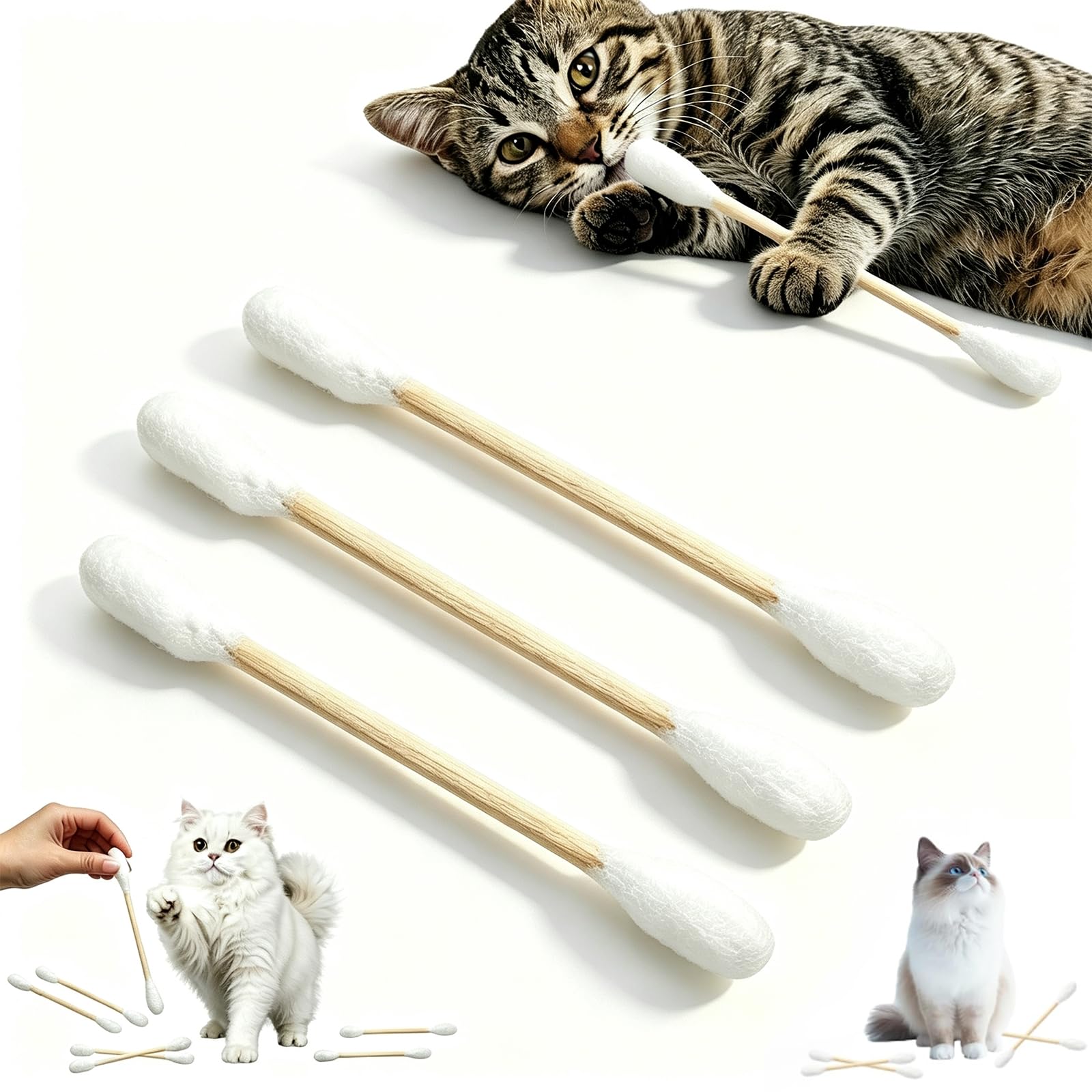 Bdelrinque 3Pcs Catnip For Cats Chew With Sticks For Cats, Interactive Cat For Indoor Sticks Three Pack 15 Cm Each