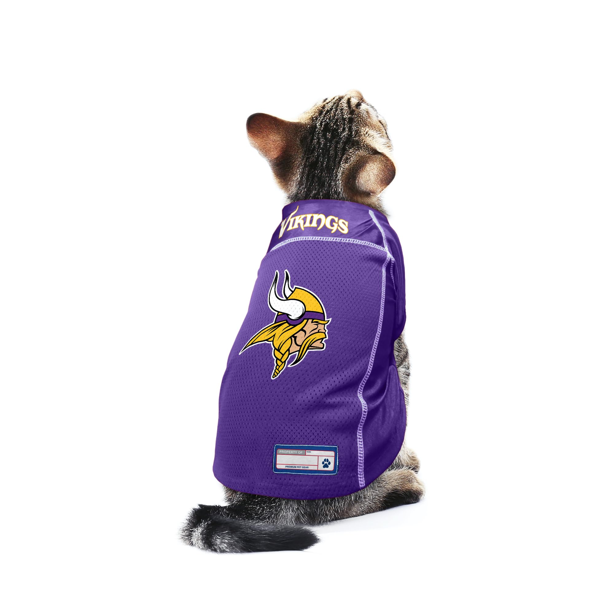 Littlearth Unisex-Adult Nfl Minnesota Vikings Basic Pet Jersey, Team Color, Large