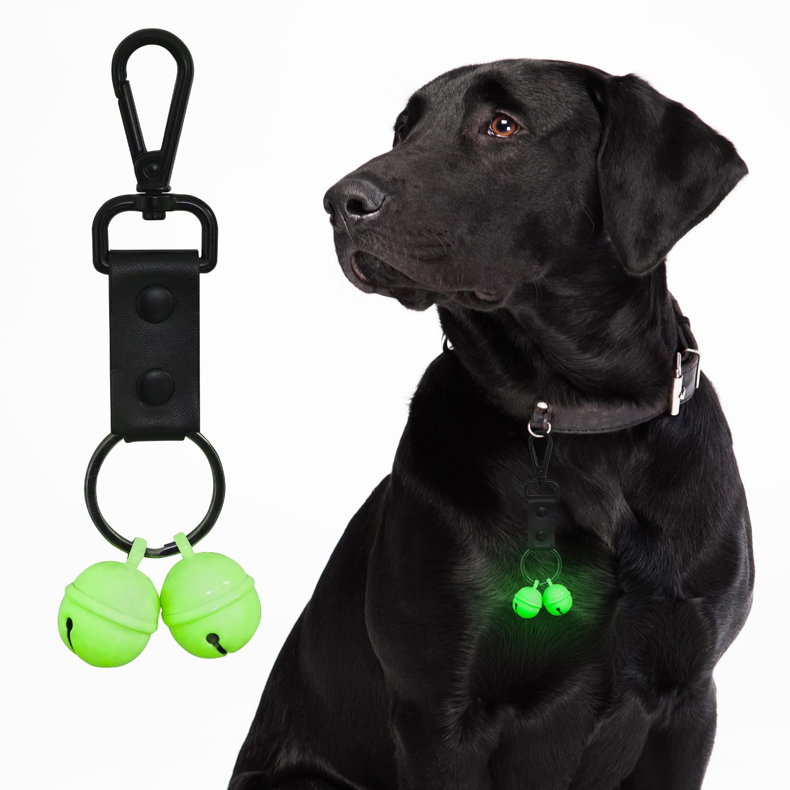Bells for Dog Collar, Extra Loud Dog Cat Glow Bell for Pet Tracking & Saving Wildlife, Birds, Durable Copper Bells (Glow, Large