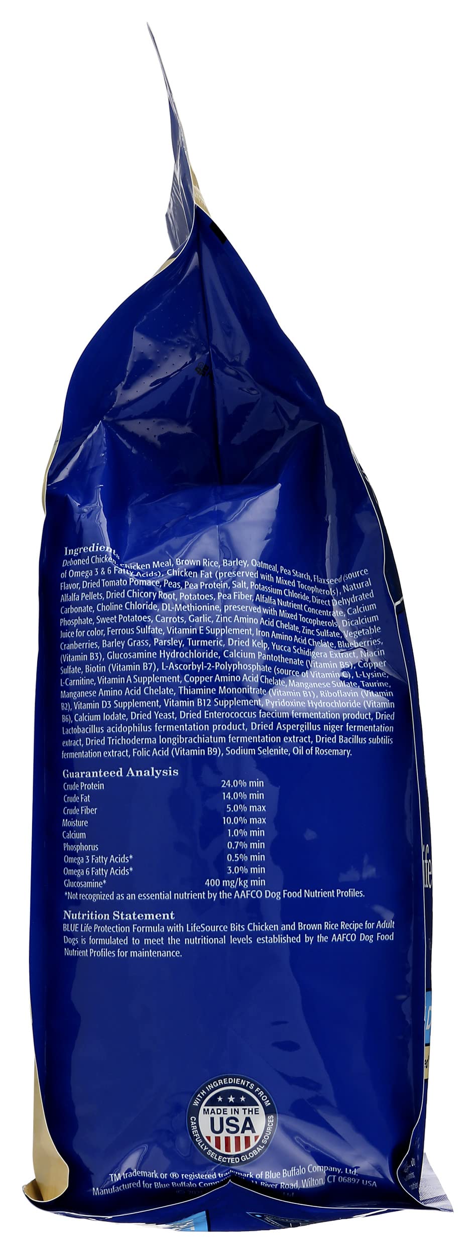 Blue Adult Dry Dog Food Life Protection Formula, Chicken & Brown Rice Recipe, Natural Ingredients, No Artificial Flavors or Pres