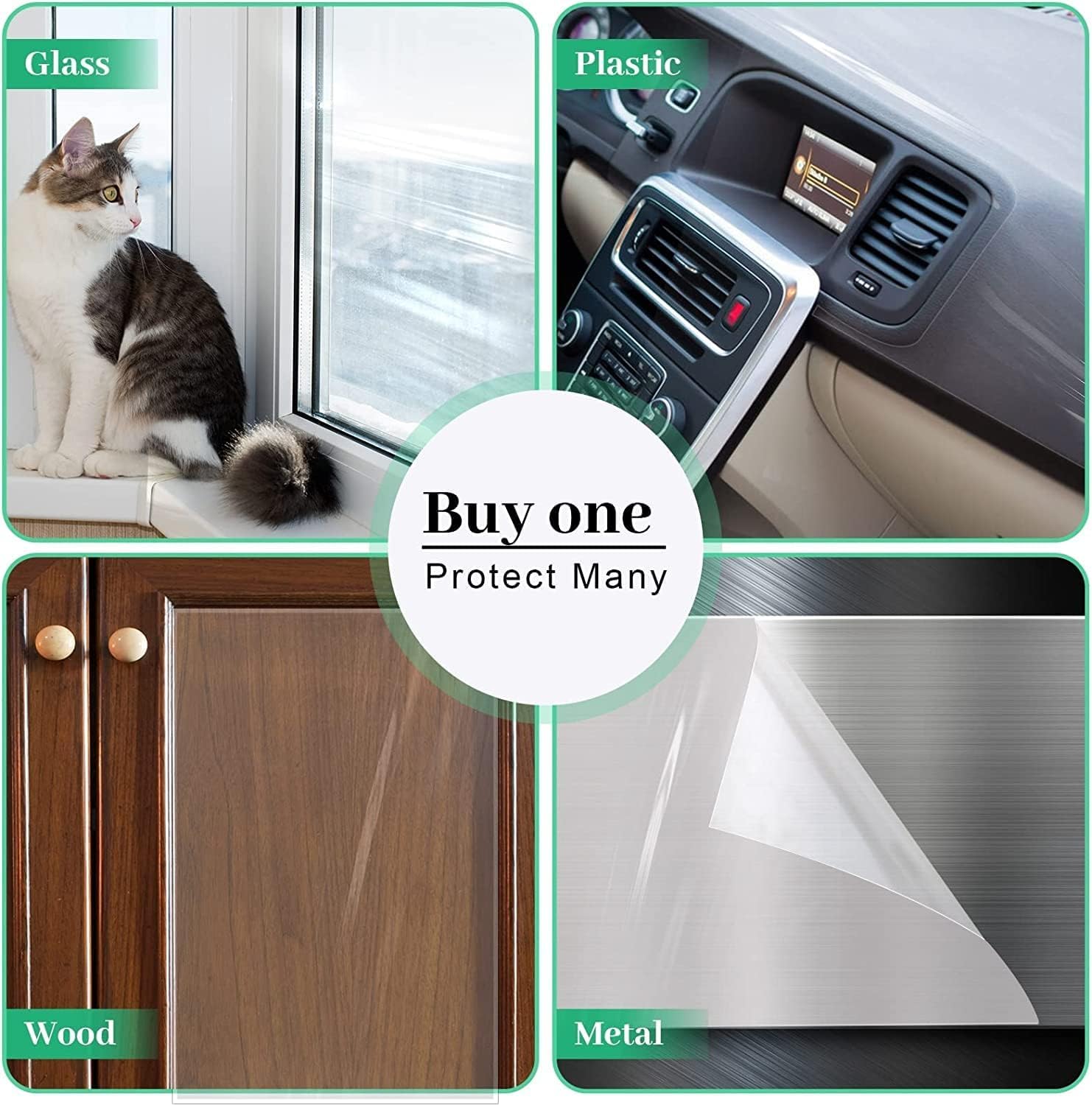Door Protector From Dog Scratching 118' X 8.2' Cat Scratch Door Frame Single Side Adhesive Protector Anti Dog Scratch Door Guard For Dogs Clear Chuangseed