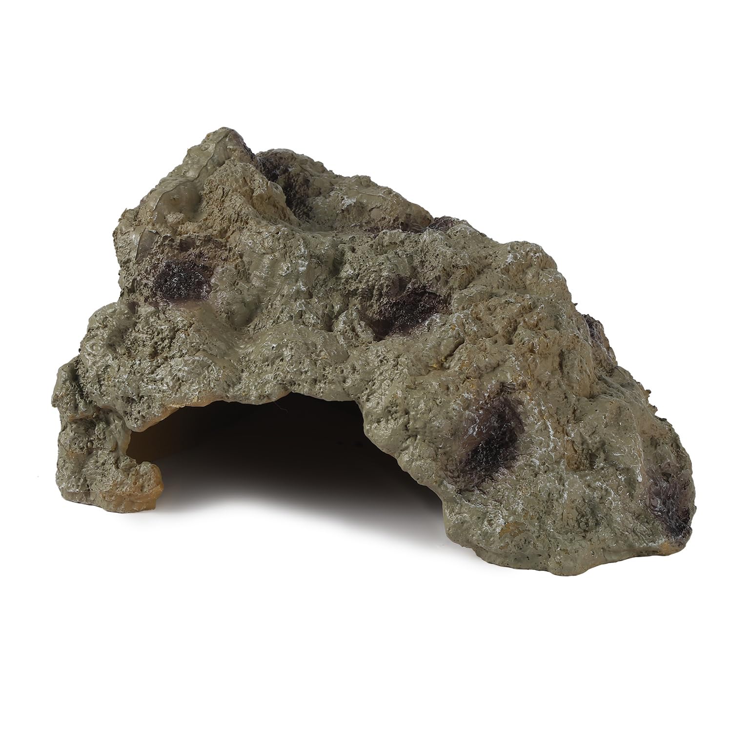 Ibwell Resin Leopard Gecko Hide, True To Nature Reptile Rock For Bearded Dragon Hideout Snake Hides For Ball Pythons, Tortoise H