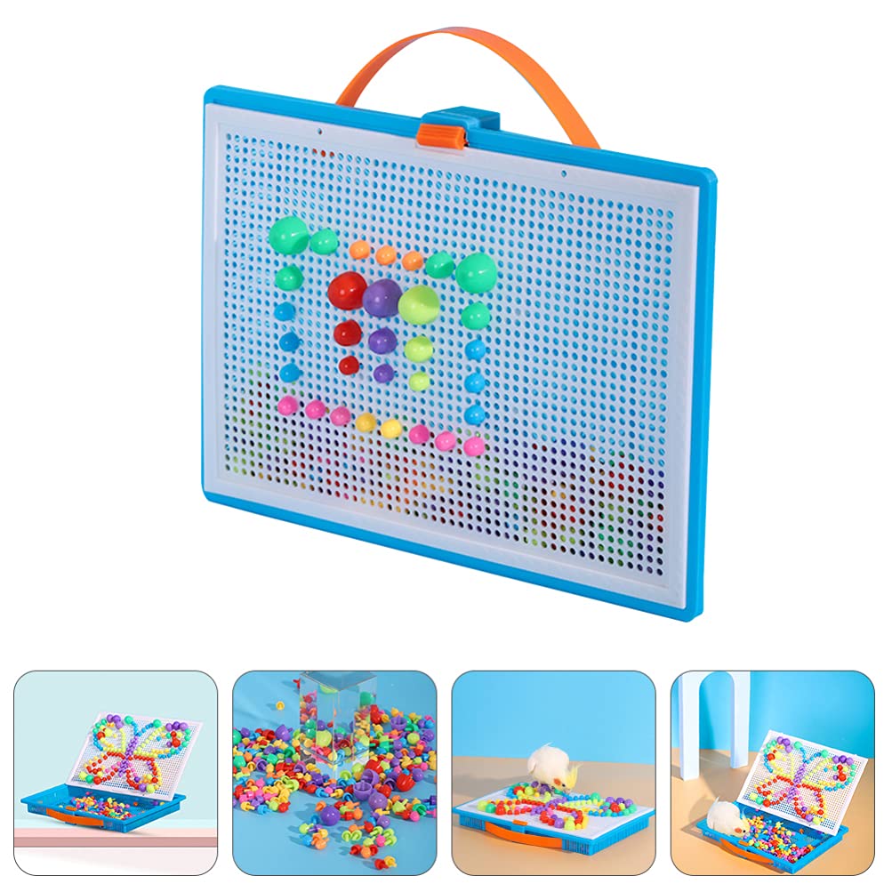 balacoo Parrot Educational Toy Mosaic Pegboard Puzzles Bird foraing Toys Early Learning Puzzle Toy Parrot chew Toys Bird Toy Woo