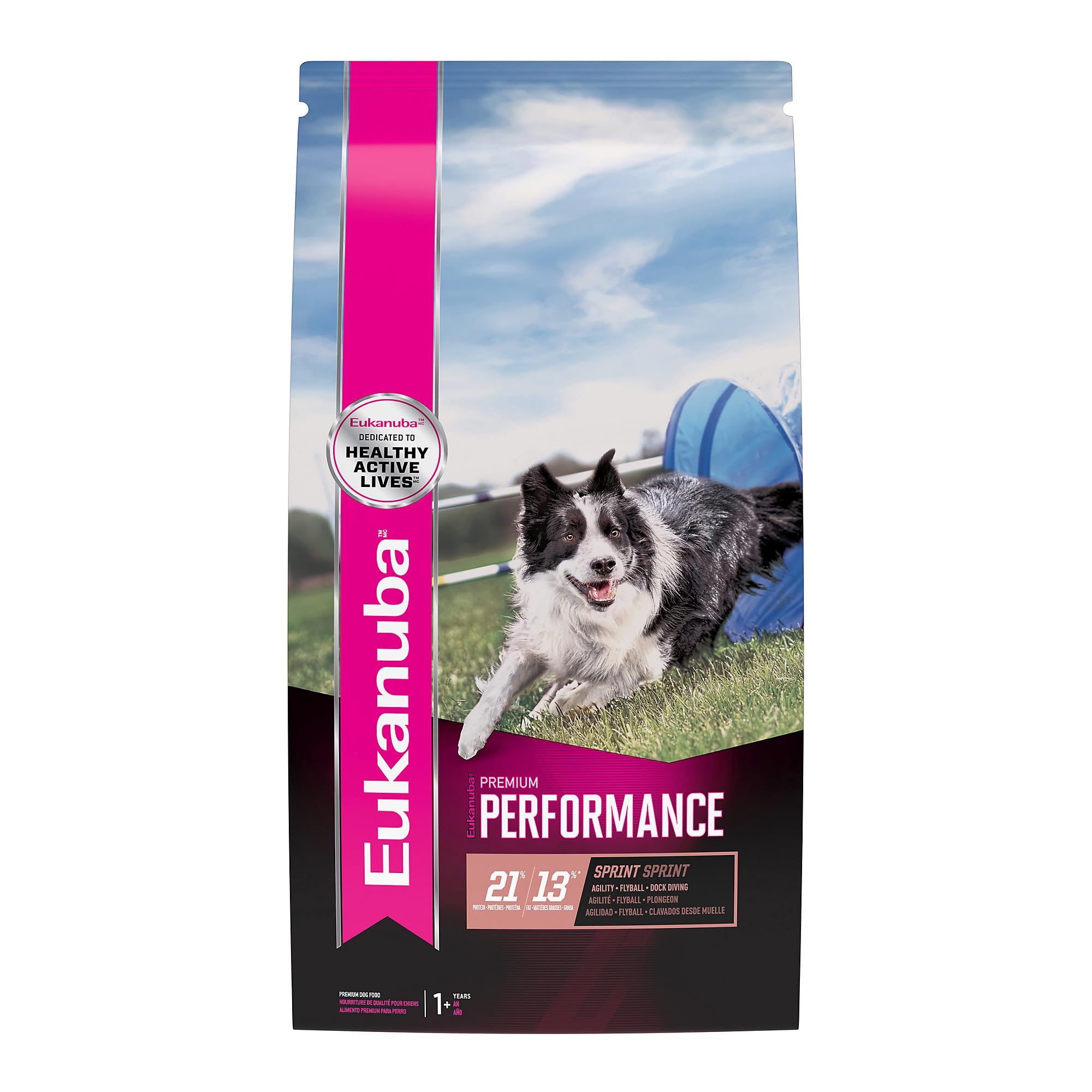 Eukanuba Adult Premium Performance 21/13 Sprint Dry Dog Food, 4.5 lb Bag