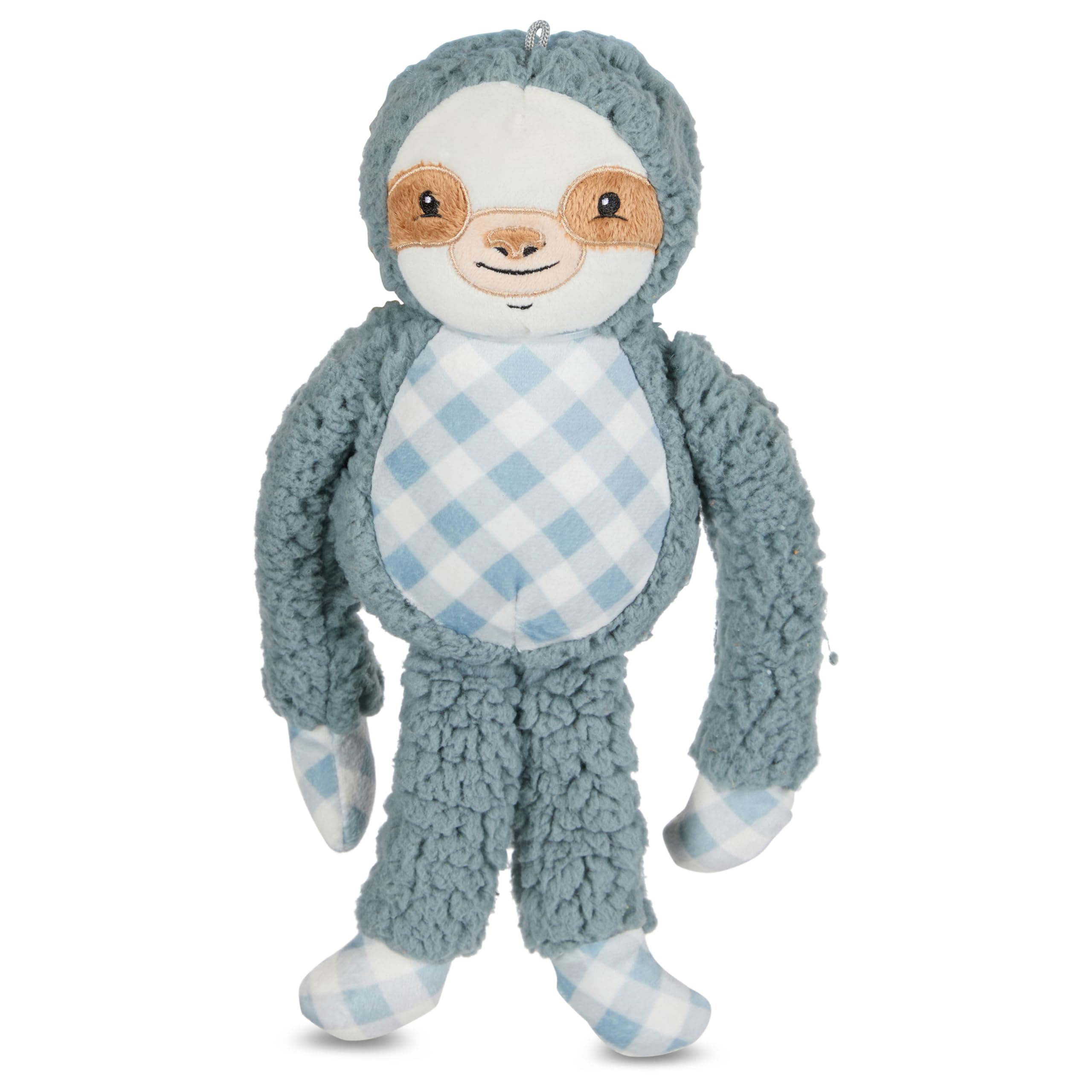 Bow Wow Fantasy Creature Plush Dog Toy - Squeaky & Crinkle Dino or Dragon - Toss, Fetch & Play - Soft & Durable - Colors May Var