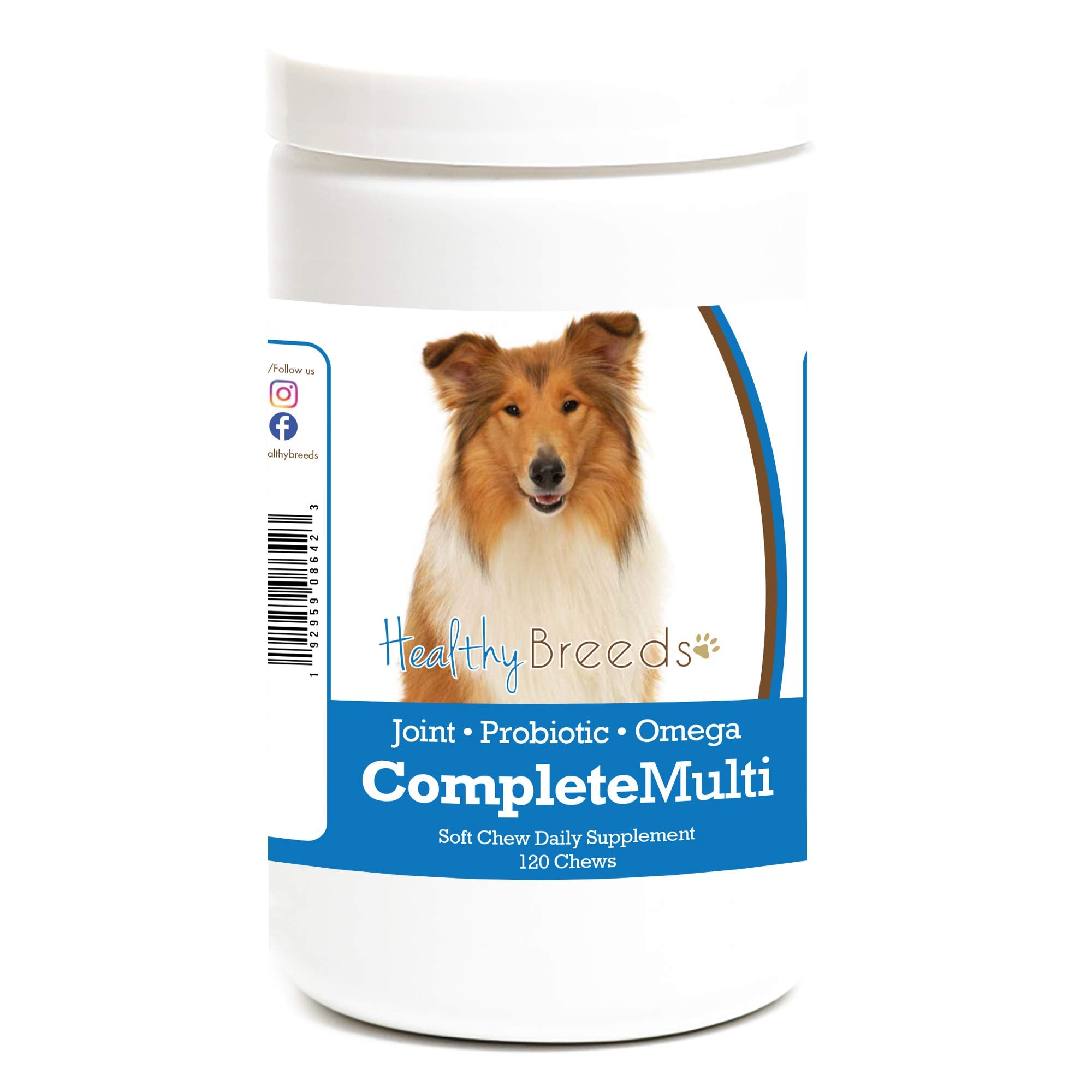 Healthy Breeds Collie All in One Multivitamin Soft Chew 120 Count