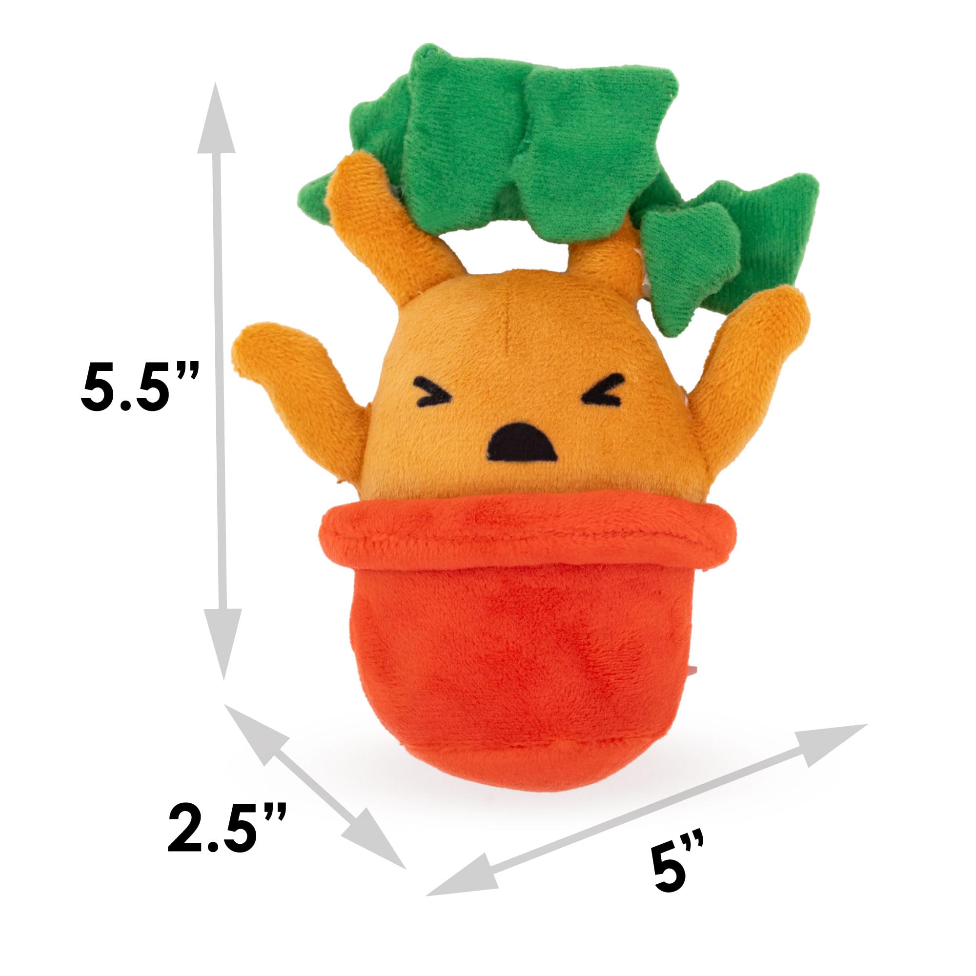 Buckle-Down The Wizarding World Of Harry Potter Dog Toy, Mandrake Root Charm Pose Pet Toy, Plush