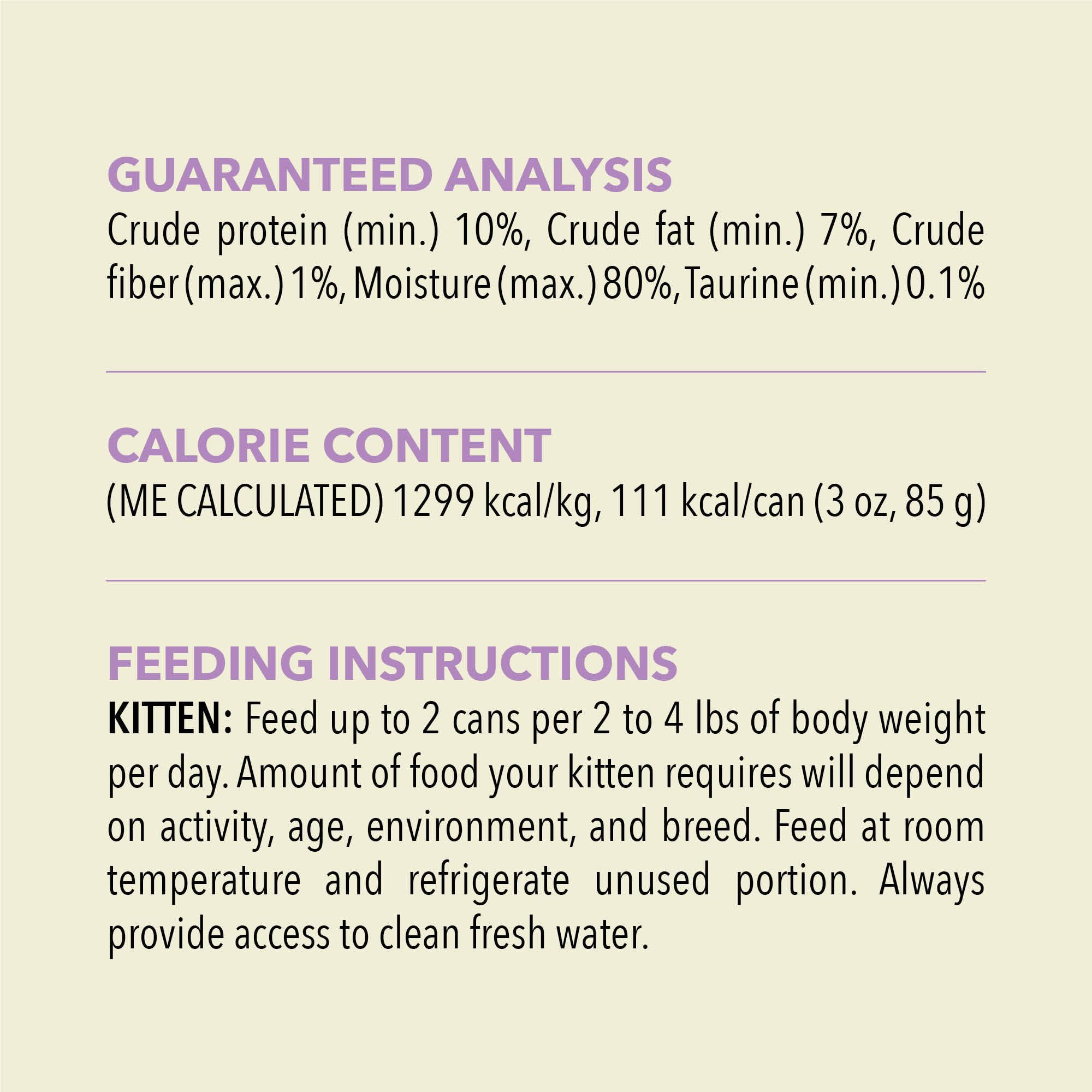 ACANA Premium Pate Kitten Wet Cat Food in Bone Broth Chicken + Tuna Recipe 5.5oz Cans (6 Count)