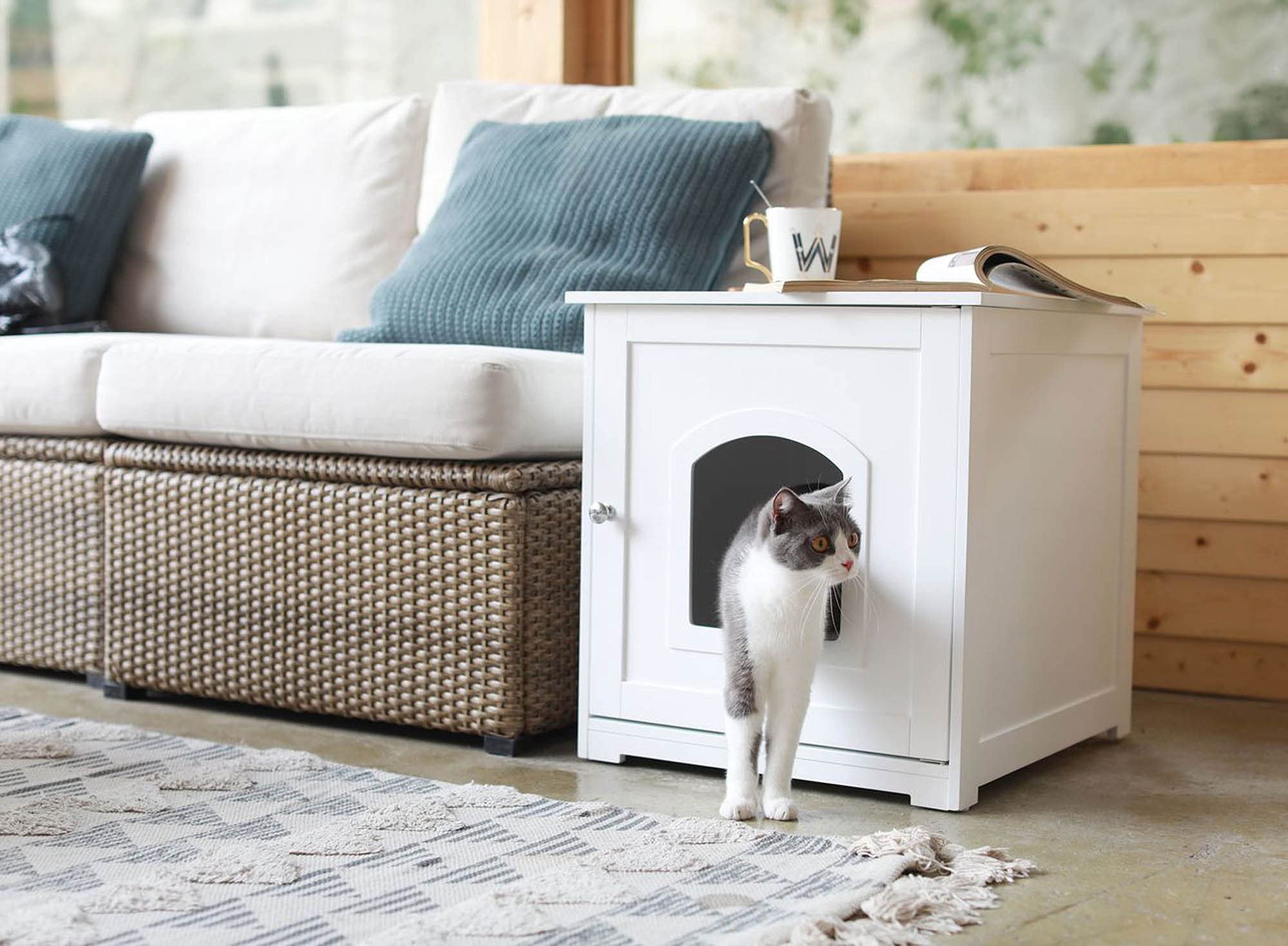Kitty Litter Loo, White
