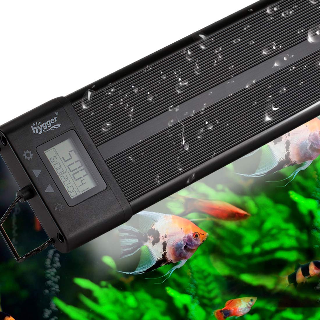 Hygger Aquarium Programmable Led Light, For 48~55In Long Full Spectrum Plant Fish Tank Light With Lcd Setting Display, 7 Colors, Sunrise Sunset Moon And Diy Mode, For Novices Advanced Players