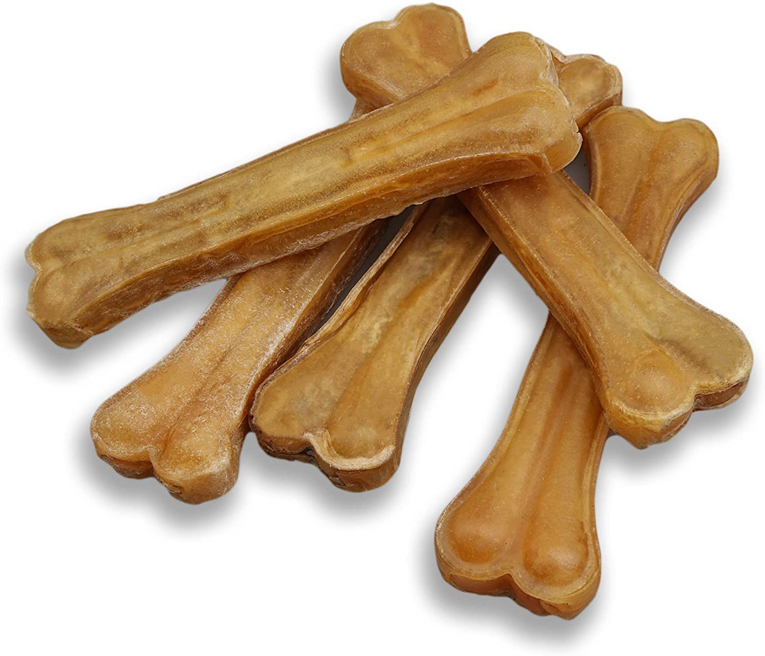 Pilgrim Pet 5-Pack of Premium Compressed Rawhide Bones for Dogs - Long Lasting 100% All Natural Bones for Aggressive Chewers (Me