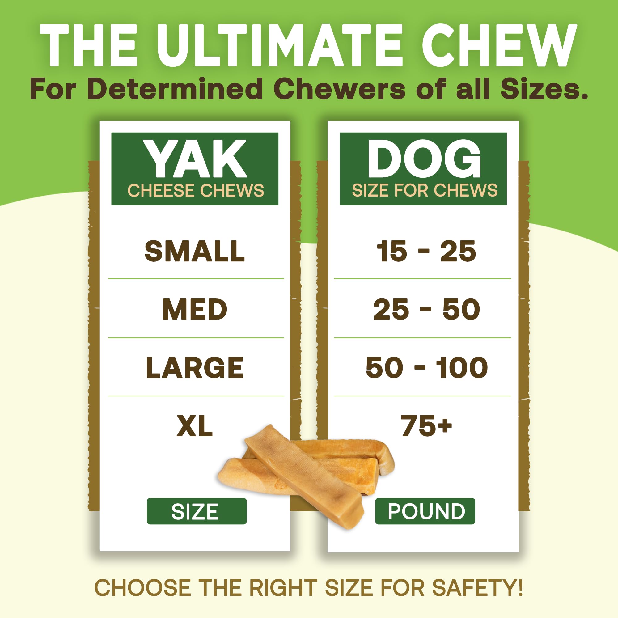 EcoKind Premium Gold Yak Cheese Himalayan Dog Chews, Healthy Dog Treats, Yak Chews for Small Dogs, All Natural, Long Lasting Dog