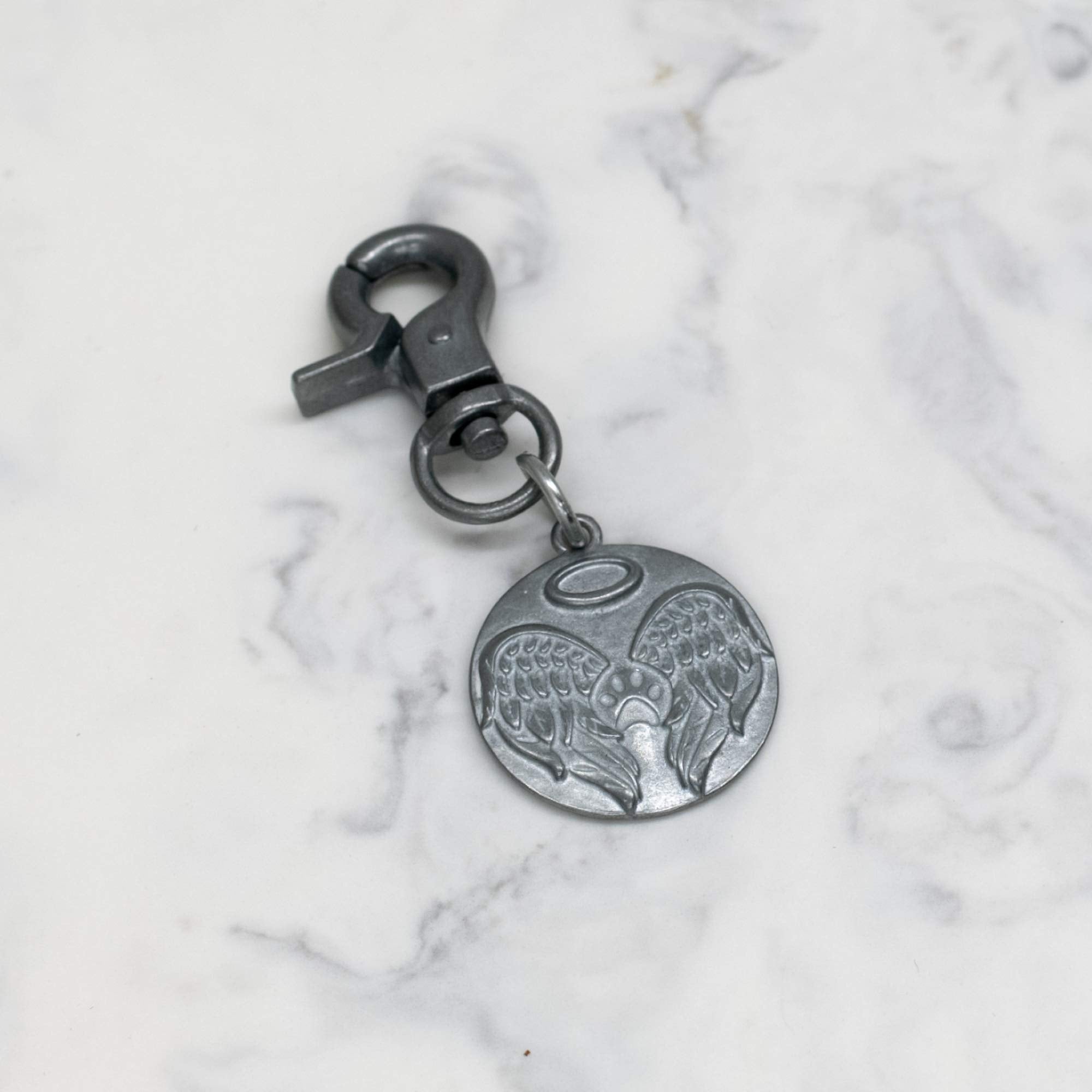 Pet Memorial Loyal Companion Silver Tone 3 X 1 Zinc Alloy Metal Key Chain Charm