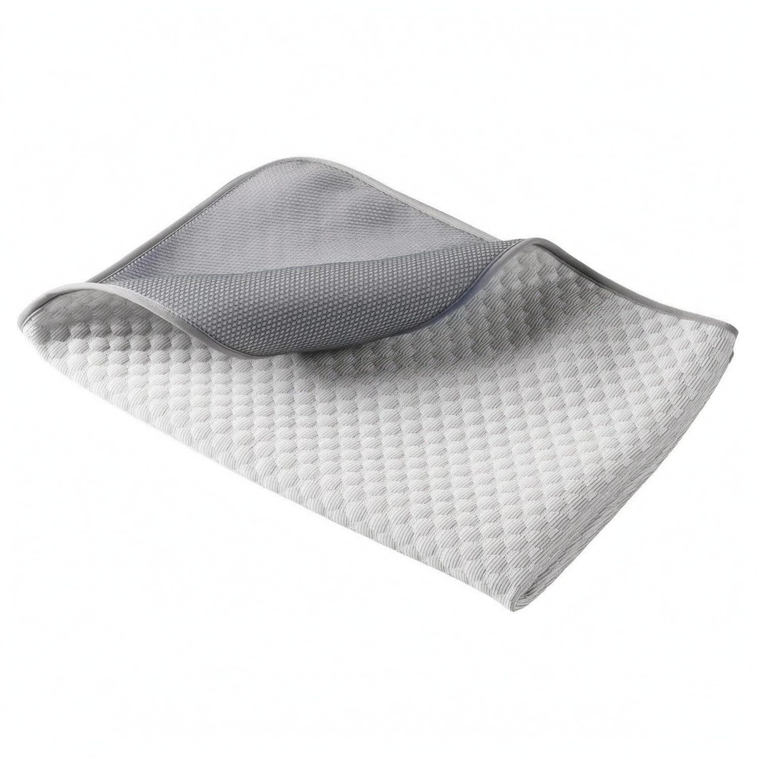 QuickDrying Pet Cooling Mat Thickened NonSlip Cooling Mat Soft Layered Design for Sofa, Car Seat, Floor, Gray, M