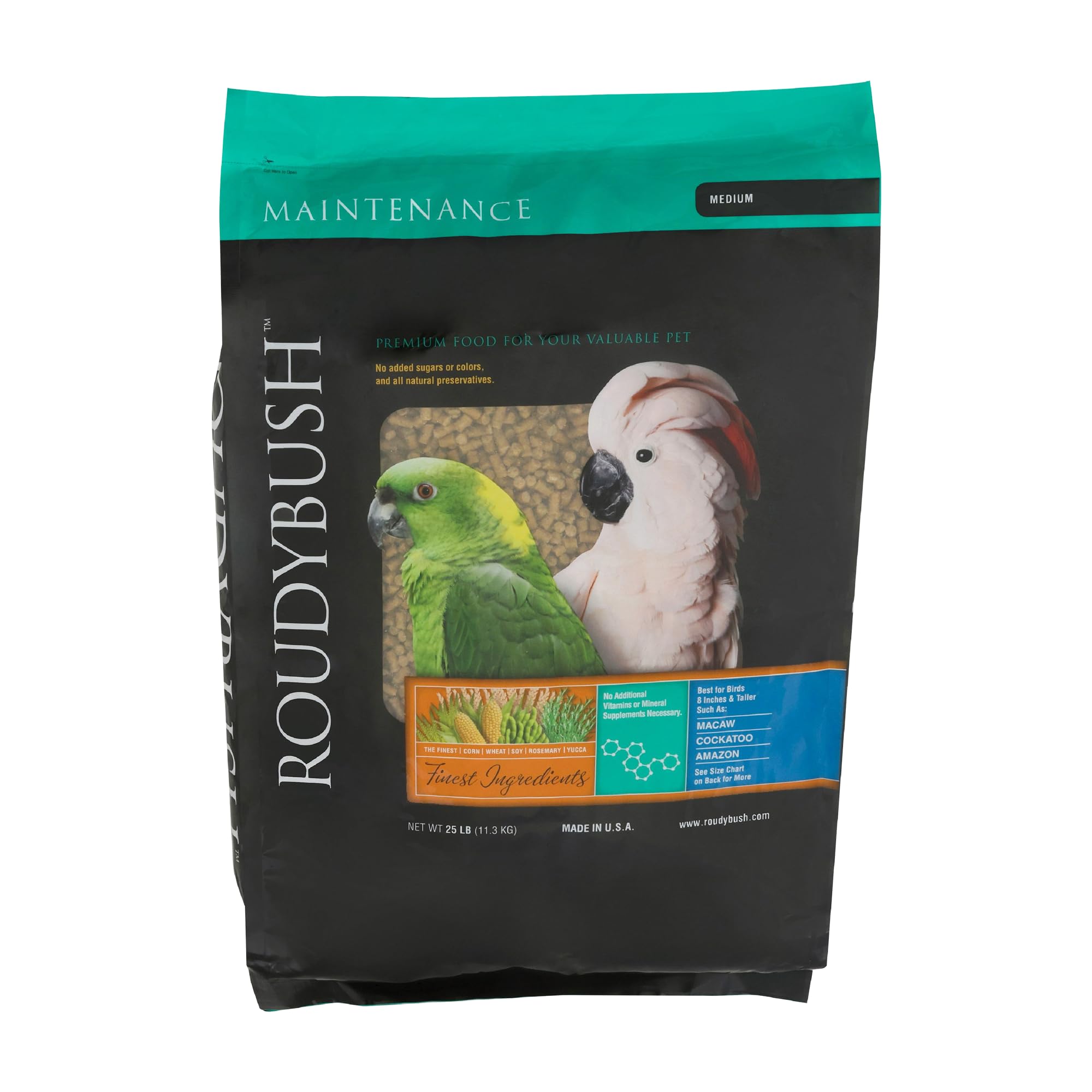 Roudybush Daily Maintenance Bird Food, Medium, 25-Pound