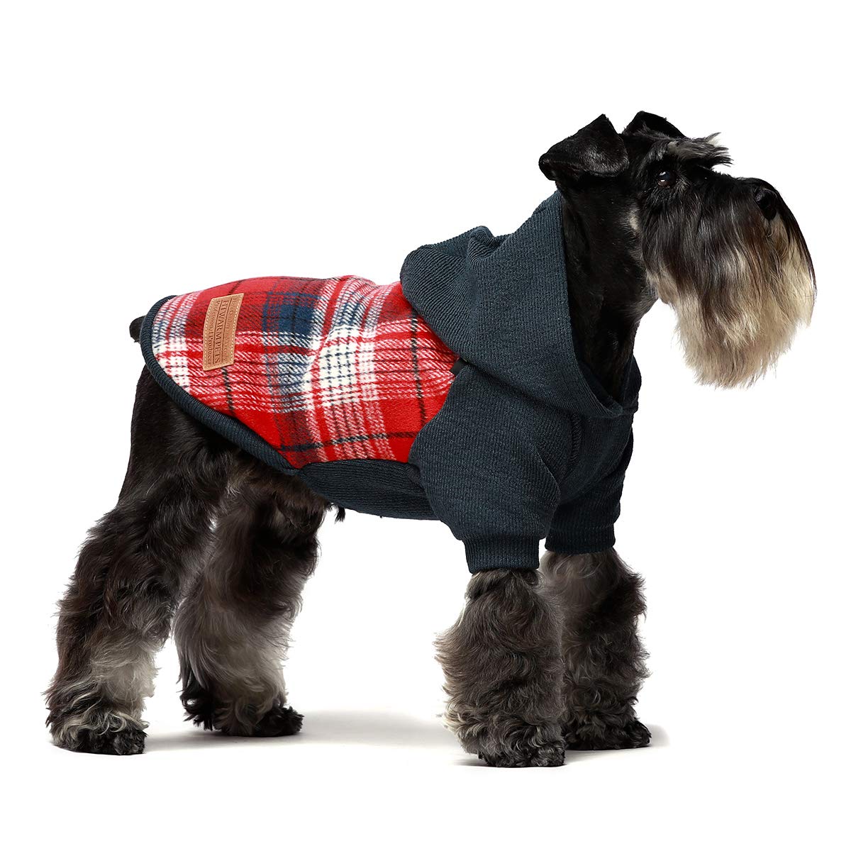 Fitwarm Knitted Pet Clothes Dog Sweater Hoodie Sweatshirts Pullover Cat Jackets Red Small