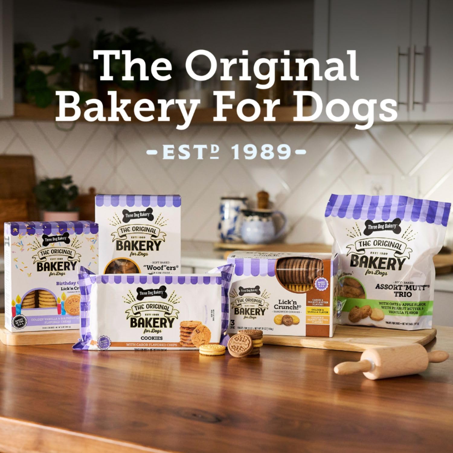 Three Dog Bakery Celebration Confetti - Puppy & Training Treats, Birthday & Special Occasion Dog Biscuits