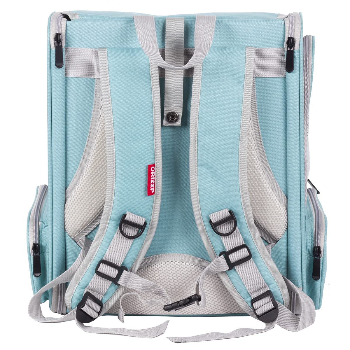 ORIZZP Bird Backpack Carrier - Airline Approved Hiking Backpack, Green, Model CA BP, Durable Polyester with Stand Perch