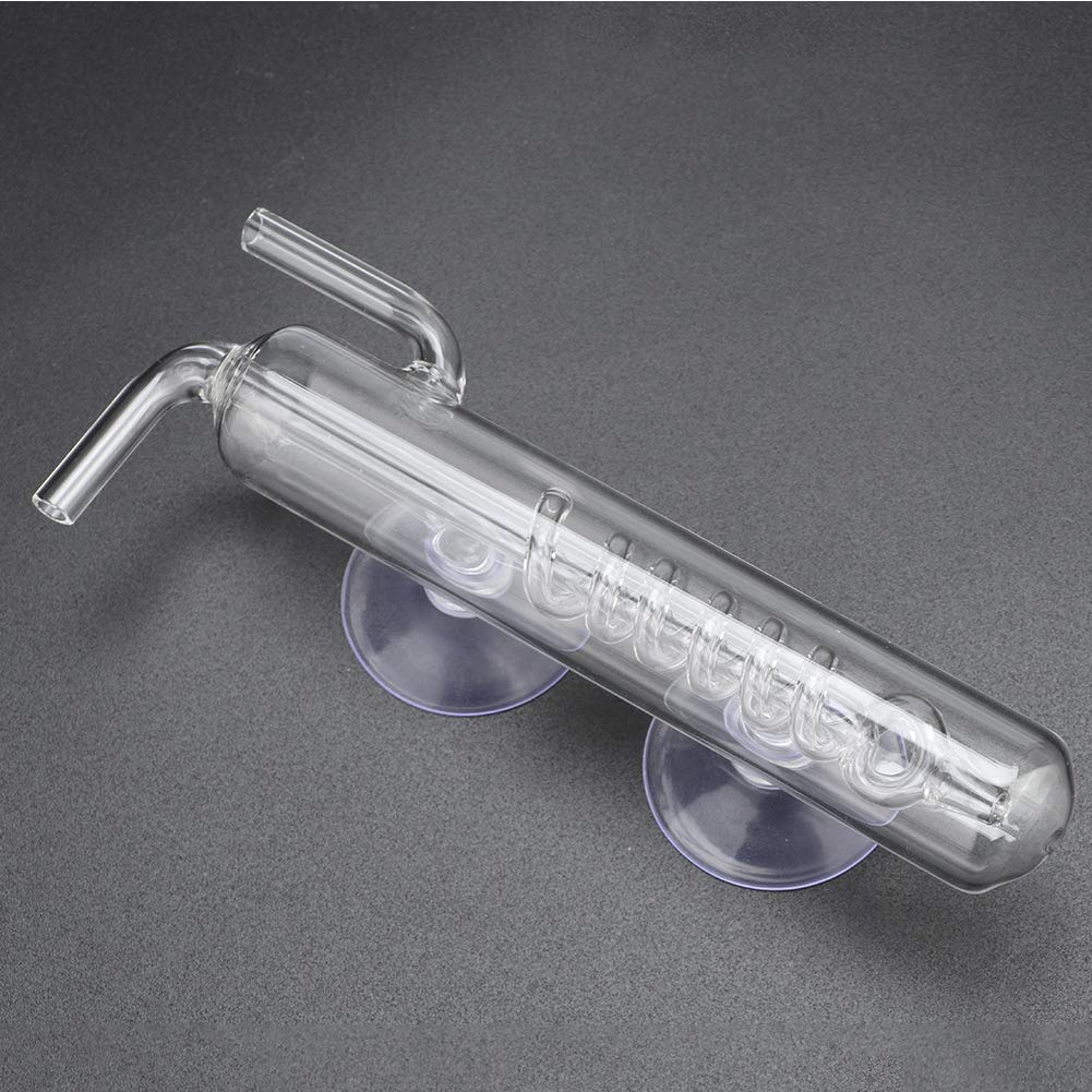 Fydun High Transparent Glass Aquarium CO2 Bubble Counter, External Gauge, Model Fydun2cy1ovdspf, Ideal for Fish Tanks