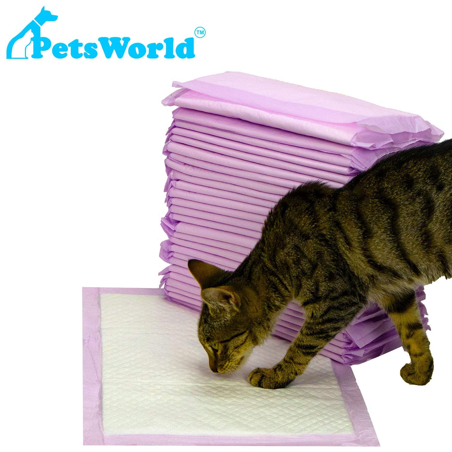 Petsworld Fresh Scented Cat Pads Refills For Tidy Cats Breeze Litter System 800 Pads For Cat Litter Box, 16.9X11.4 Inch