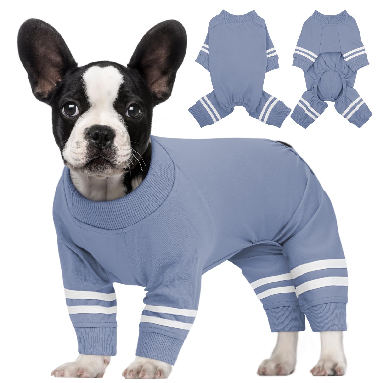 Brkurleg Dog Pajamas Soft Material Stretchable Small Dogs Pajamas Onesie, Shirt For Small Medium Dogs After Surgery, Cotton Pet 