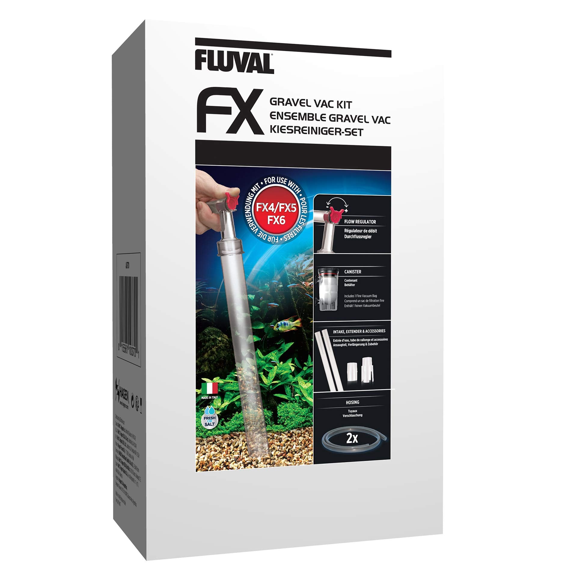 Fluval Gravel Cleaner Kit - Pairs Fx4, Fx5 And Fx6 Canister Filters