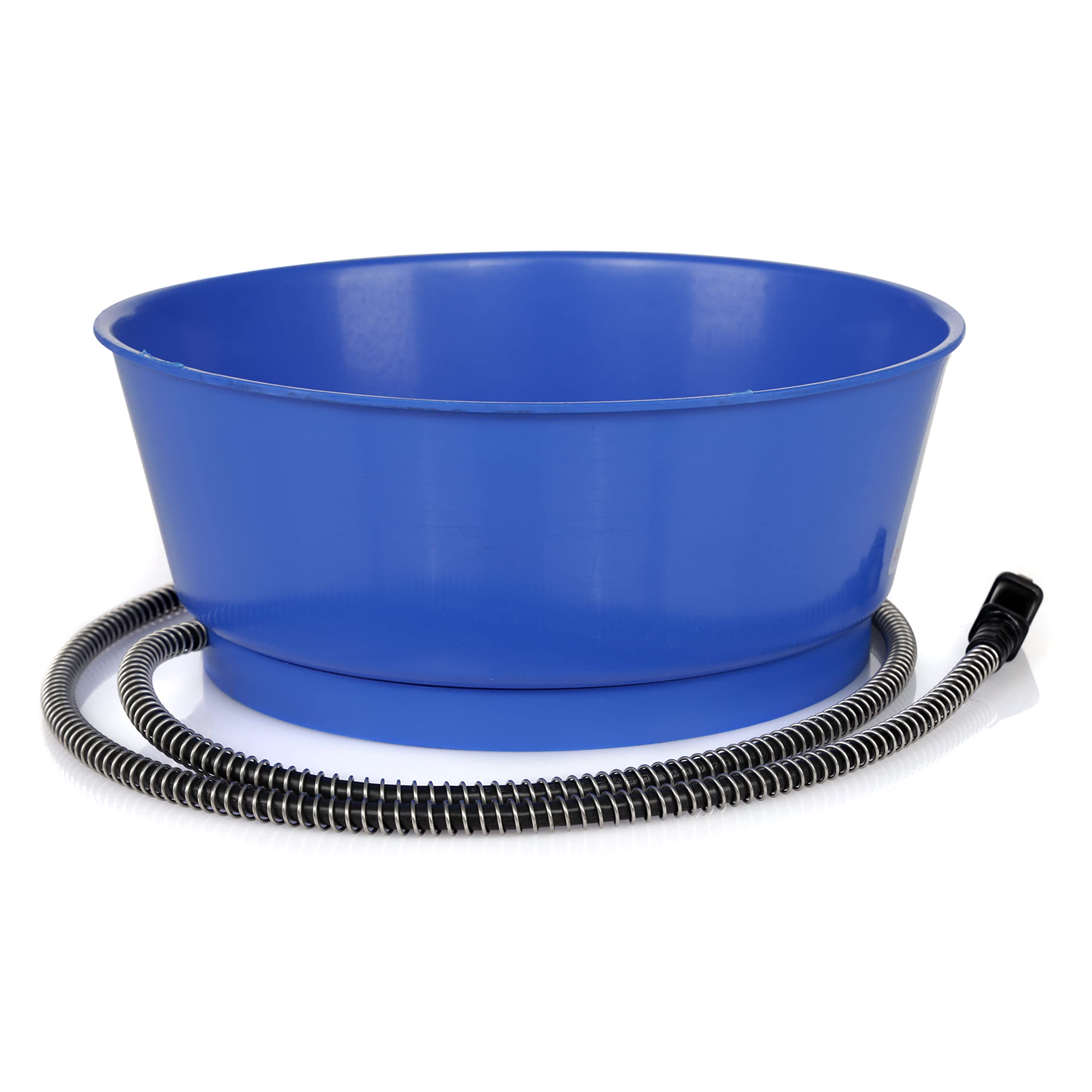 Farm Innovators 1.5 Gallon 60 Watt Outdoor Electric Powered Heated Pet Water Bowl with Thermostatic Control and Anti Chew Cord P