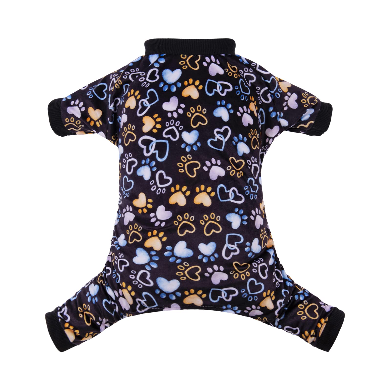 Cutebone Footprints Of Love Dog Pajamas Soft Puppy Pjs For Small Dogs P220M