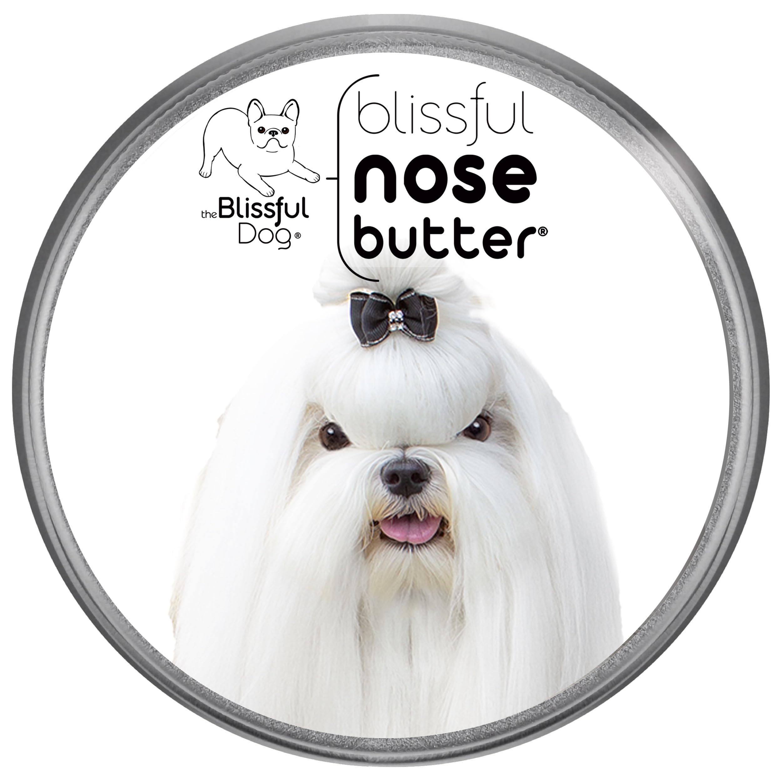 The Blissful Dog Maltese Unscented Nose Butter - Dog Nose Butter, 4 Ounce