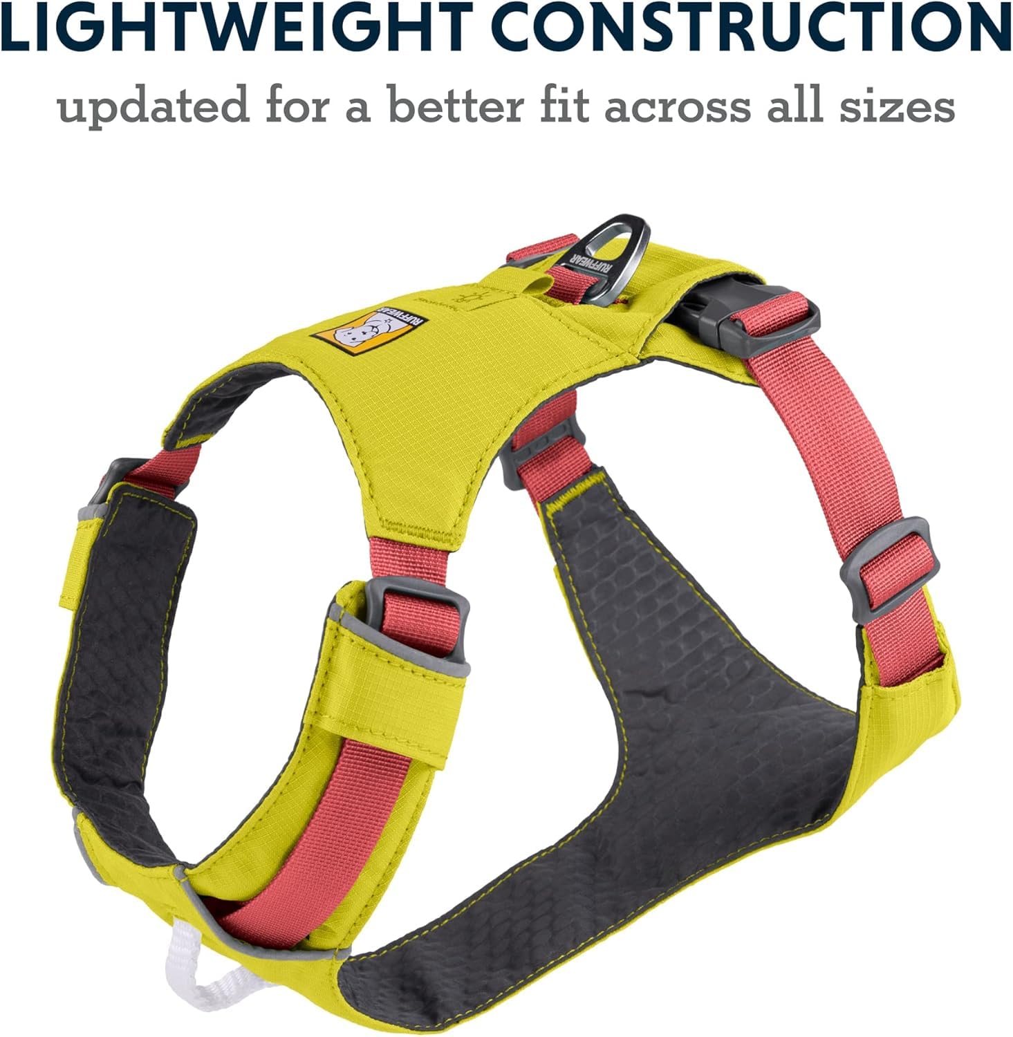 Ruffwear, Hi & Light, Everyday Lightweight Dog Harness, Trail Running, Walking, Hiking, All-Day Wear, Lichen Green, Xx-Small