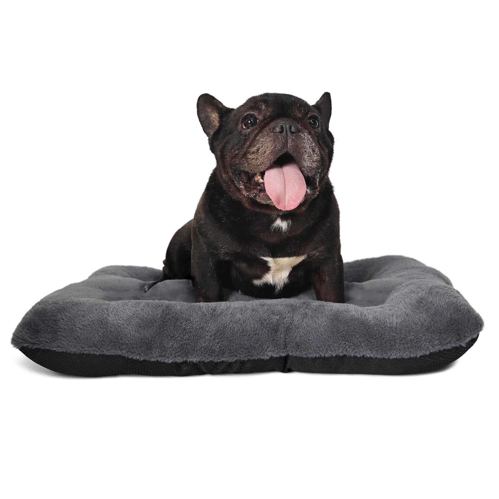 24 Inch Dog Bed For Crate Washable Extra Soft Small Dog Bed Pillow With Zipper Fit Small Breed Pets,Crate Pad 24 X 18 Inch With 