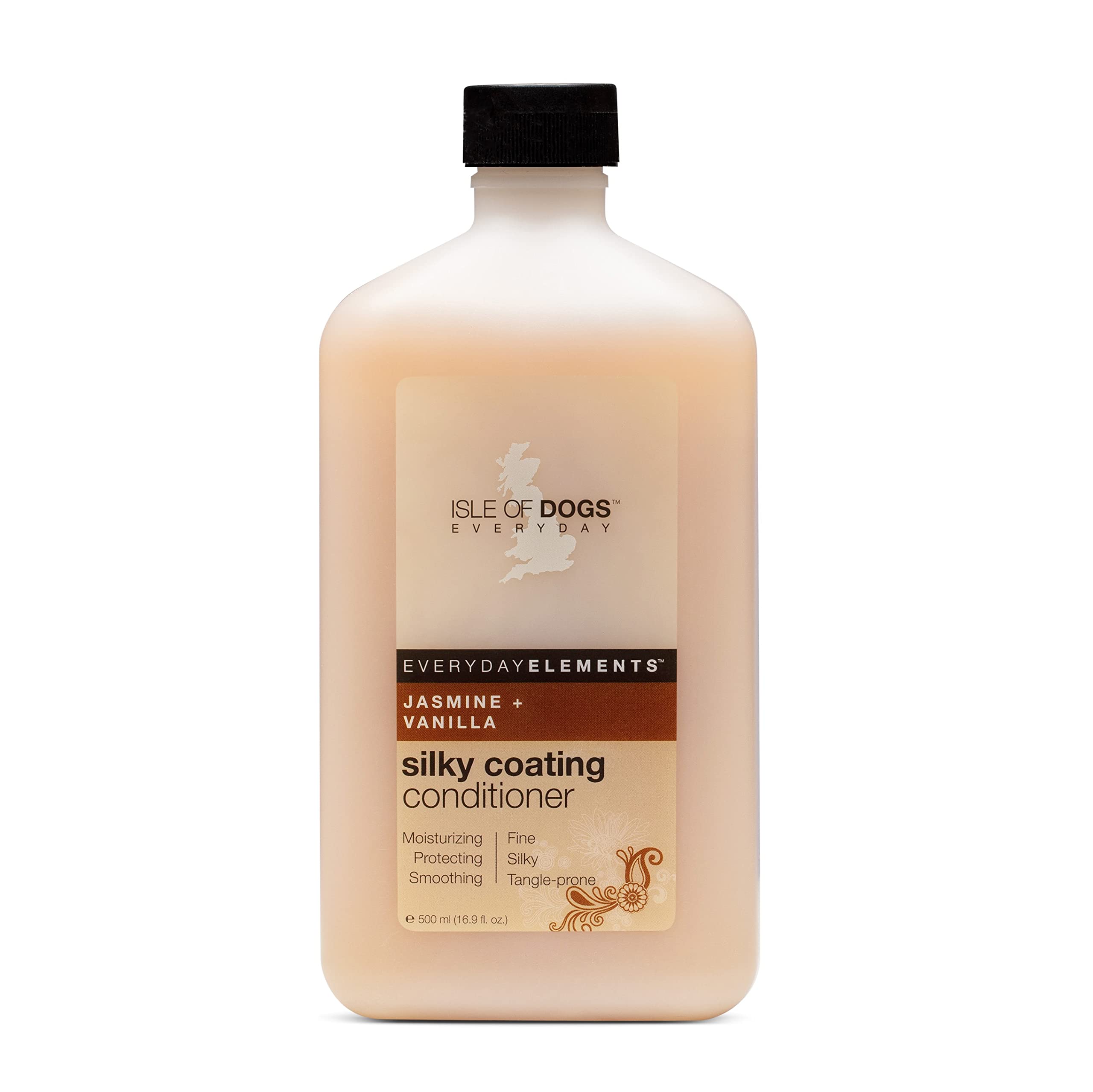Isle of Dogs - Everyday Elements Silky Coating Conditioner For Dogs - Jasmine + Vanilla - Moisturizing Pet Conditioner With Aloe