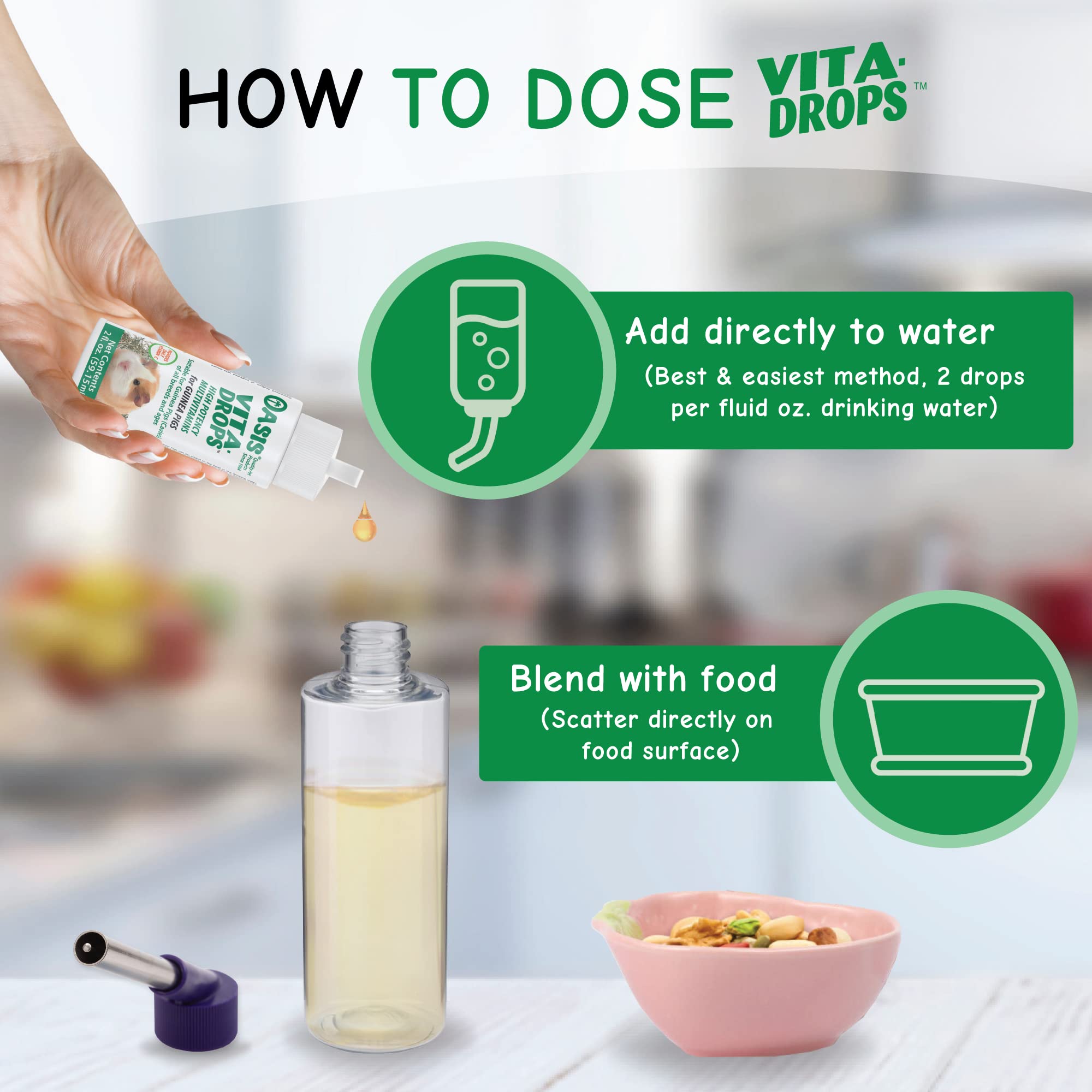 Oasis # 80061 Guinea Pig Vita Drop, 2-Ounce