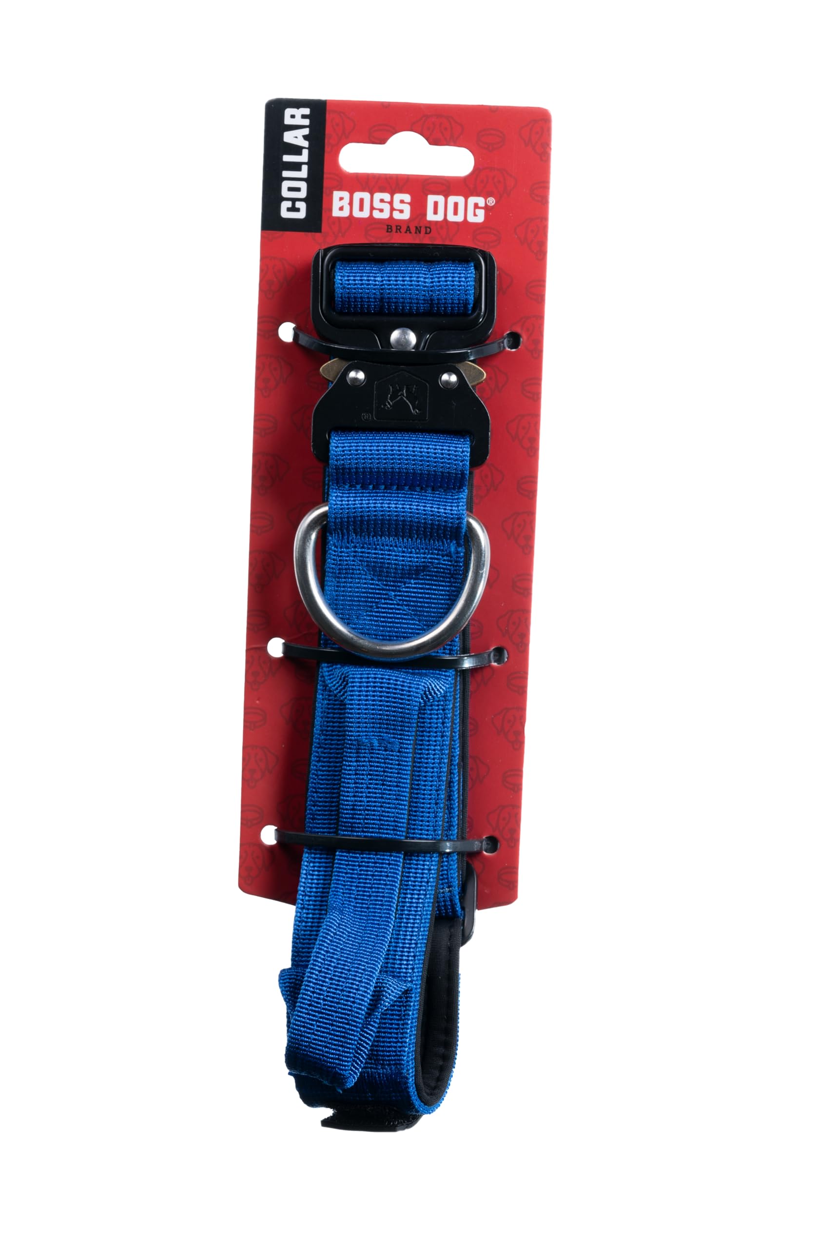Boss Dog Tactical Collar, Blue, Medium