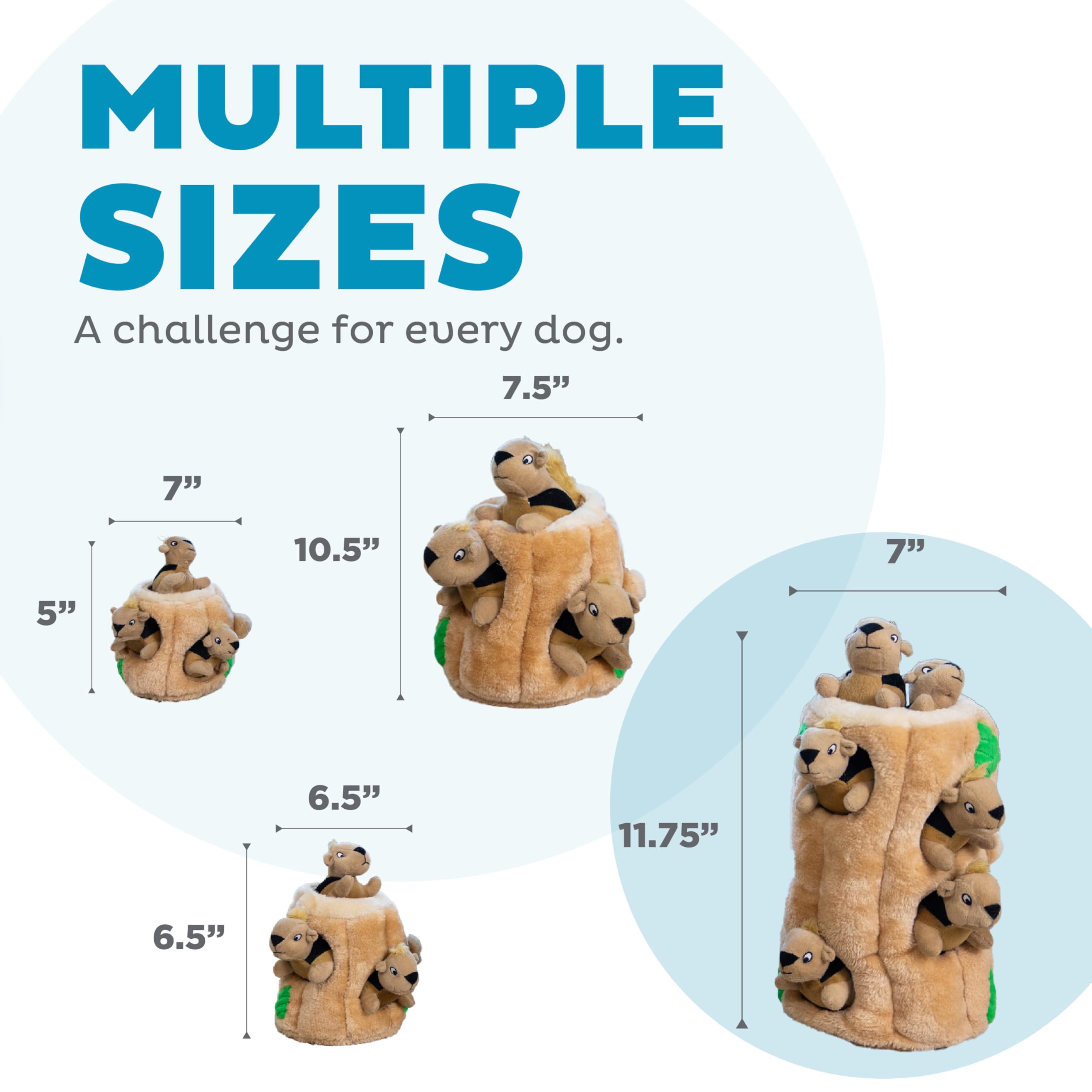 Outward Hound Hide A Squirrel Plush Dog Toy Puzzle, Xl