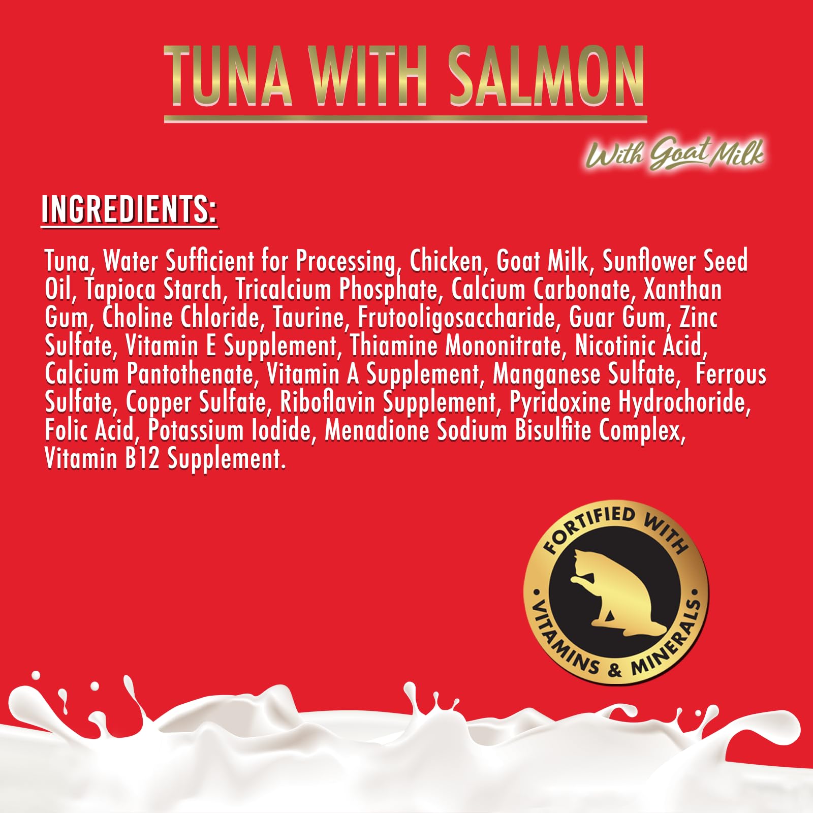 Fussie Cat Premium Canned Wet Cat Food in Goat Milk Gravy - 2.47 oz Cans - Case of 24 Cans (Tuna & Salmon)