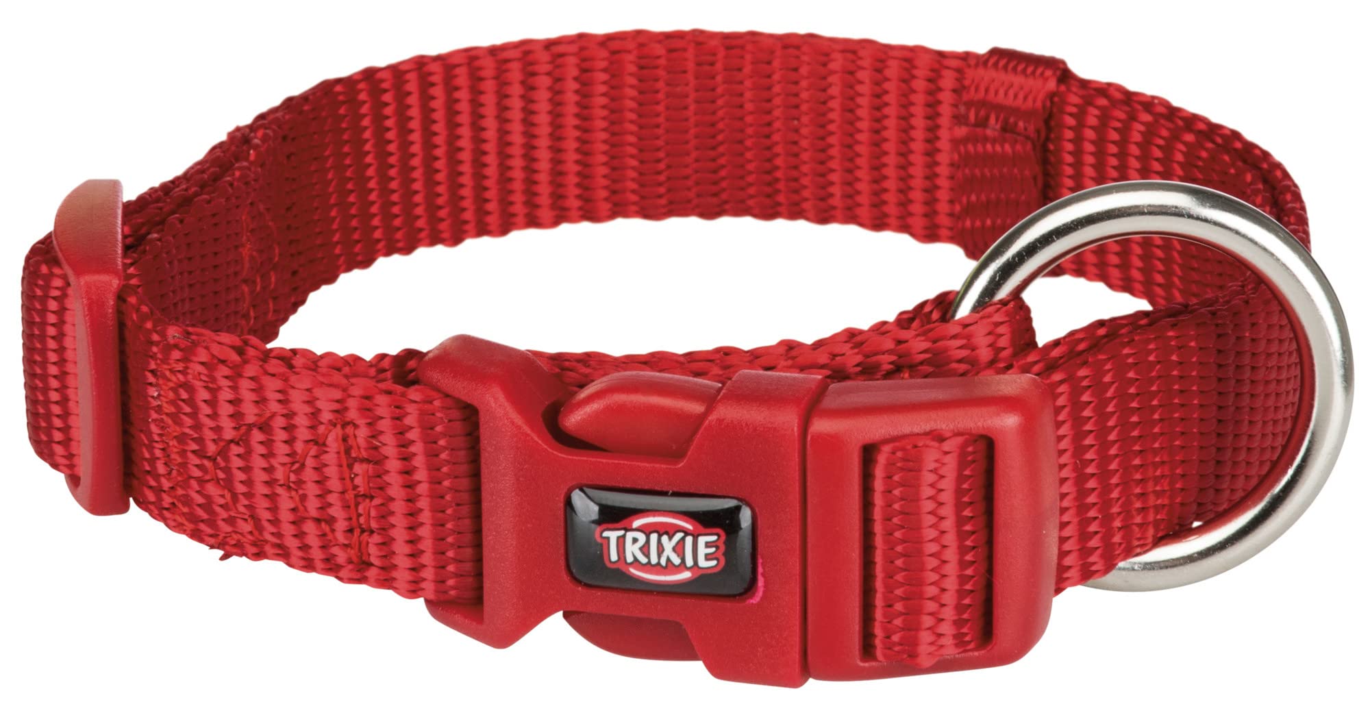 Trixie Nylon Premium Dog Collar Belt, Stylish Design, Adjustable Webbing Tape, Strain Relief, With Leash Connector, Neck Collar 