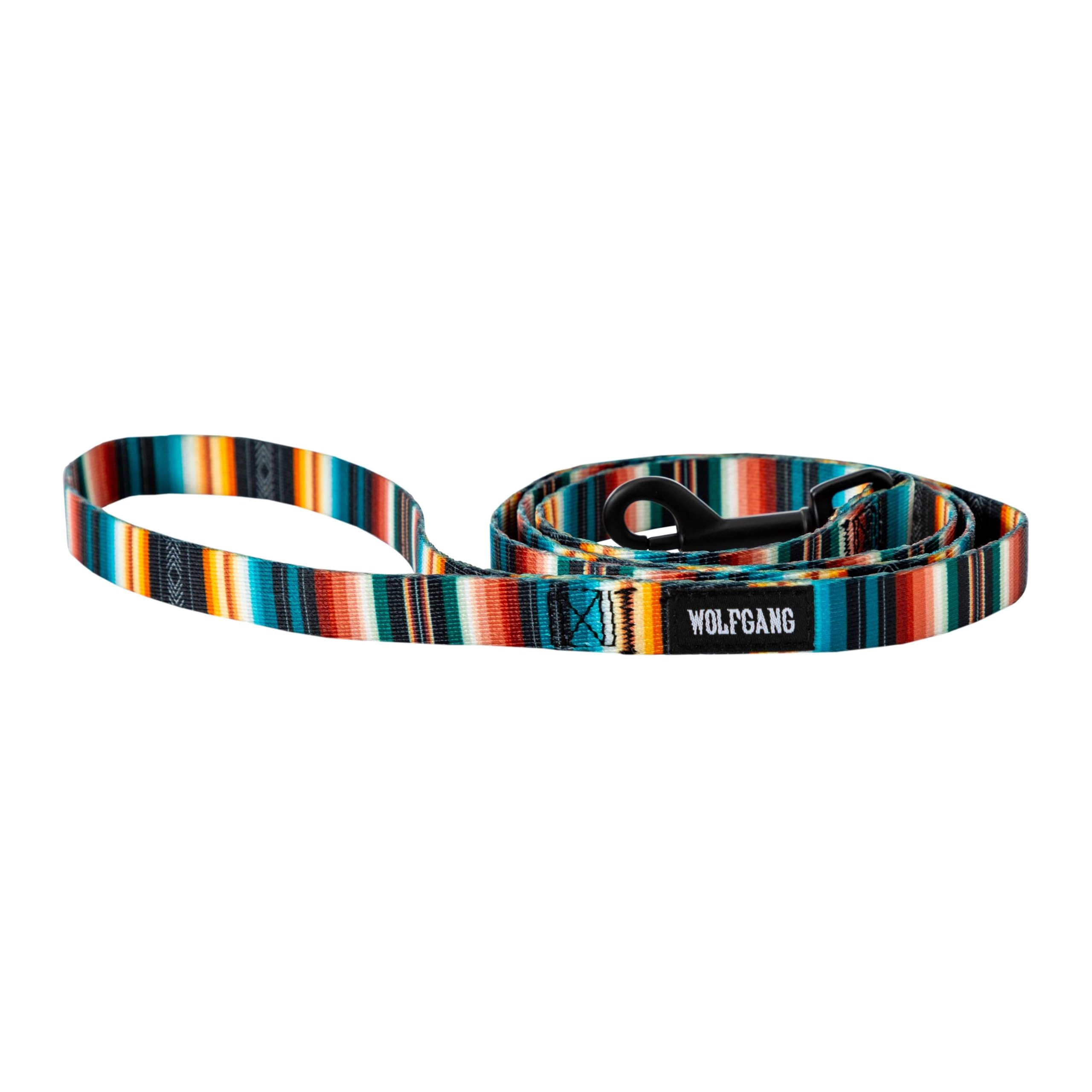 Wolfgang Heavy Duty Dog Leash, Pull-Tested To Over 800 Lbs For Walking & Training, Lostart Print, Small