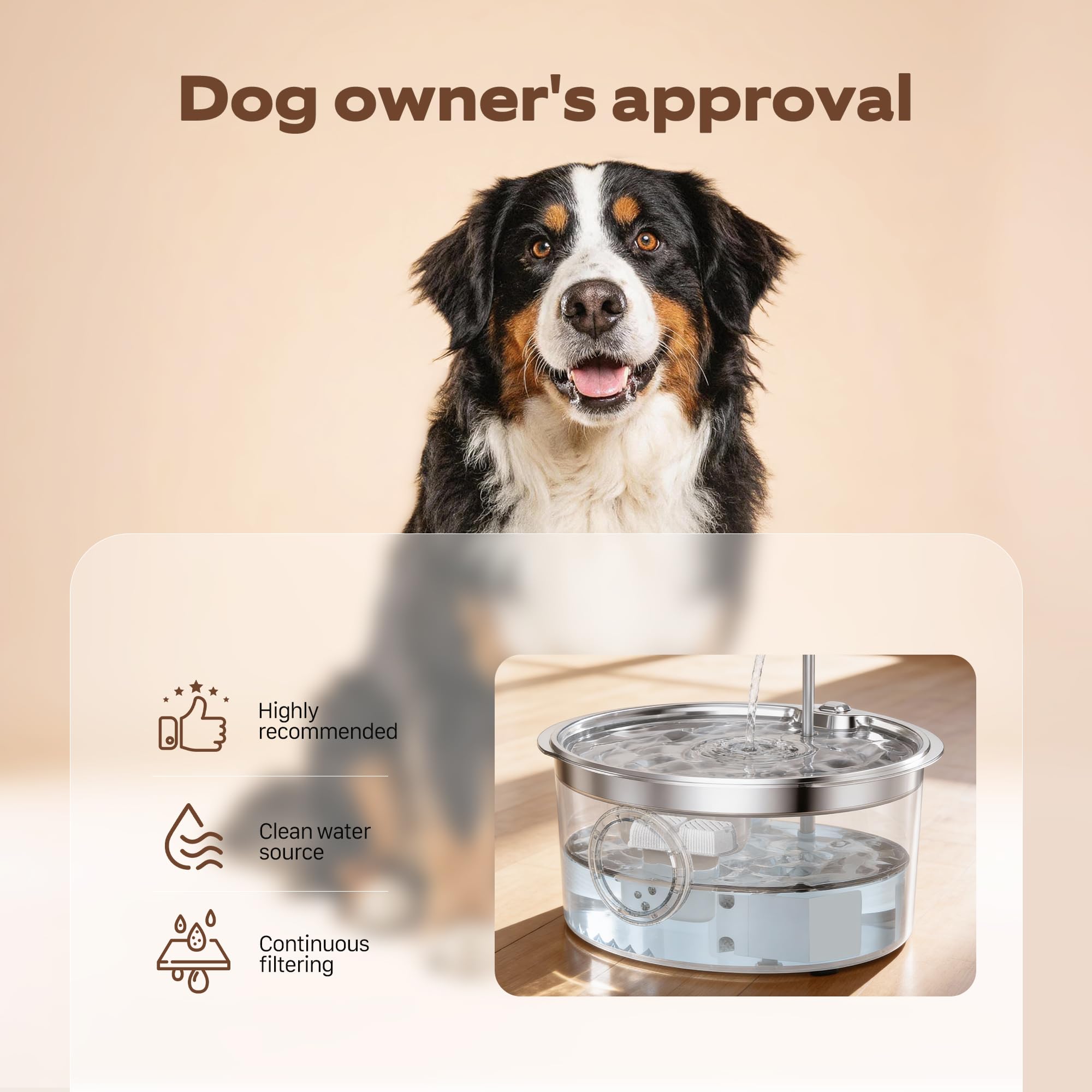Grookpet Dog Water Fountain Filters: 12 Dog Fountain Filters - Pet Water Fountain Filters Replacement - Including 6 Filters + 6