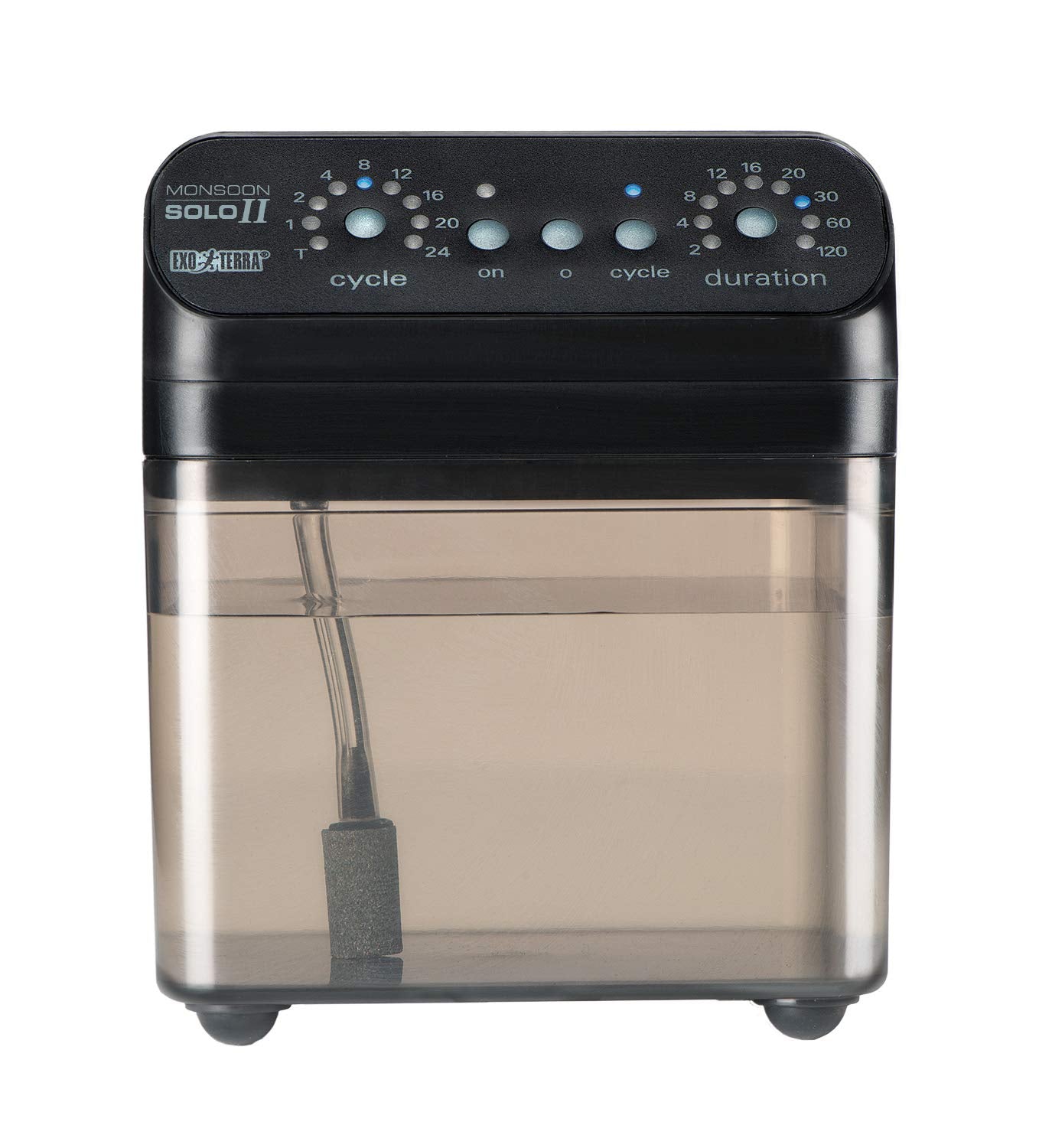 Exo Terra Monsoon Solo Ii - Programmable Misting System For Reptile Terrariums, Ultimate Humidifier With Multiple Nozzles For Optimal Humidity Control