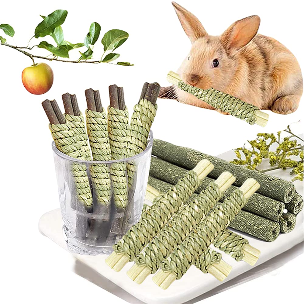 Dbeans Flourithing Rabbit Toys, 3 Types Natural Hamster Chew Toys For Teeth Grinding, Improve Dental Health, Best Bunny Toys For Rabbits, Guinea Pigs, Chinchillas, Hamsters