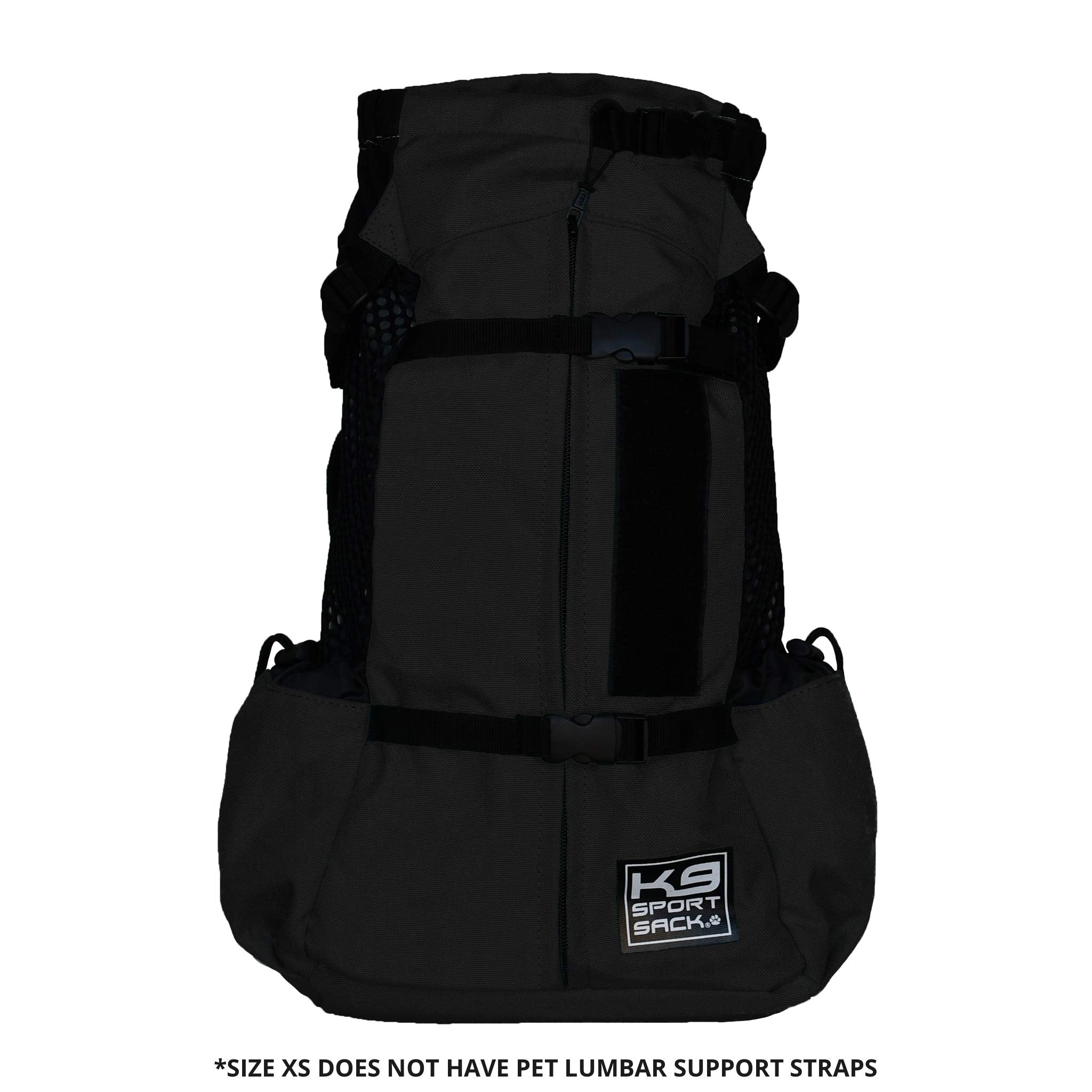 K9 Sport Sack | Dog Carrier Adjustable Backpack (Medium, Air 2 - Jet Black)