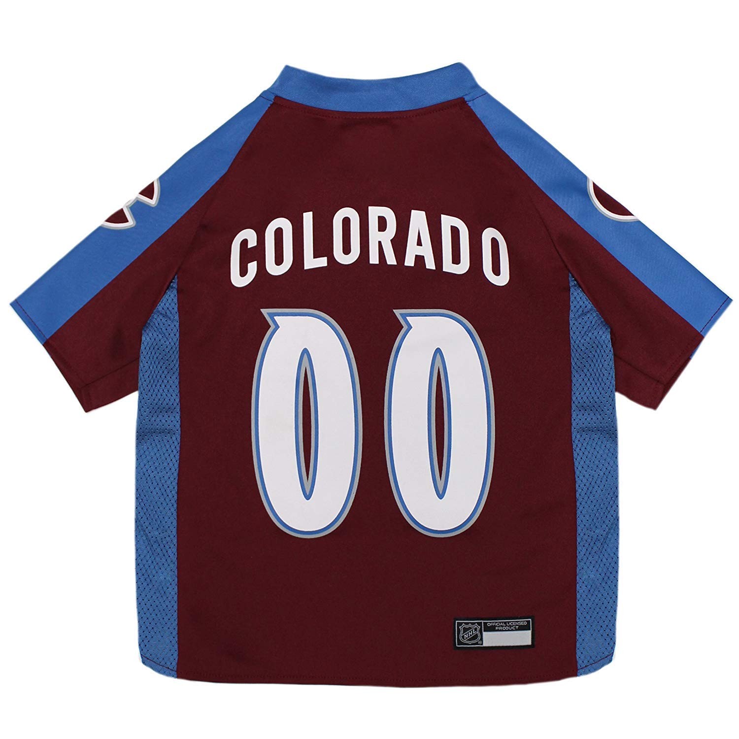 Pets First NHL Colorado Avalanche Jersey for Dogs & Cats, Large. - Let Your Pet Be A Real NHL Fan!