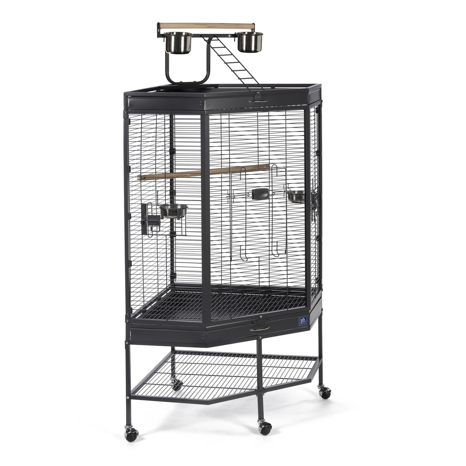Prevue Pet Products Corner Bird Cage with Playtop