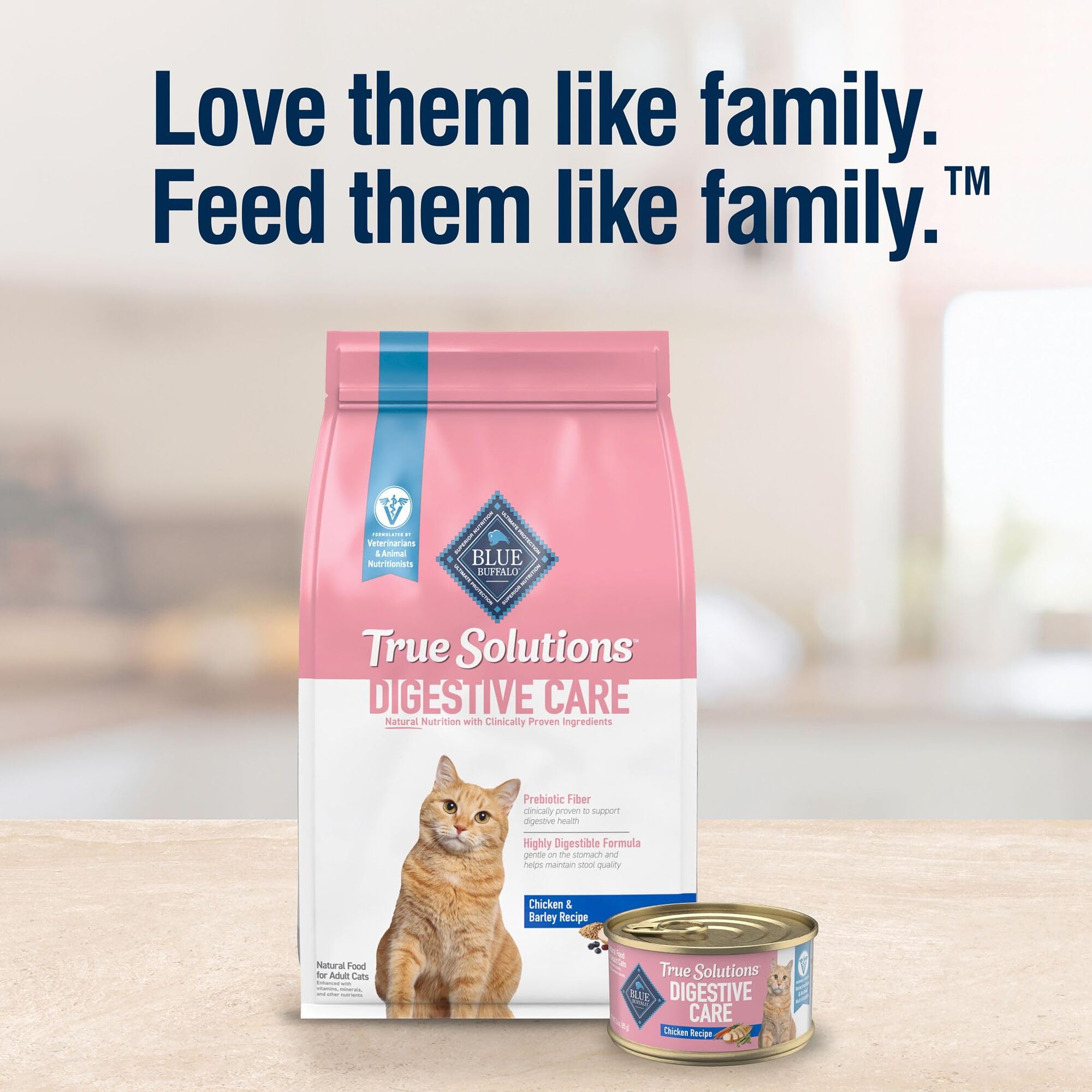 Blue Buffalo True Solutions Blissful Belly Digestive Care Natural Dry Food for Adult Cats, Chicken, 11-lb. Bag