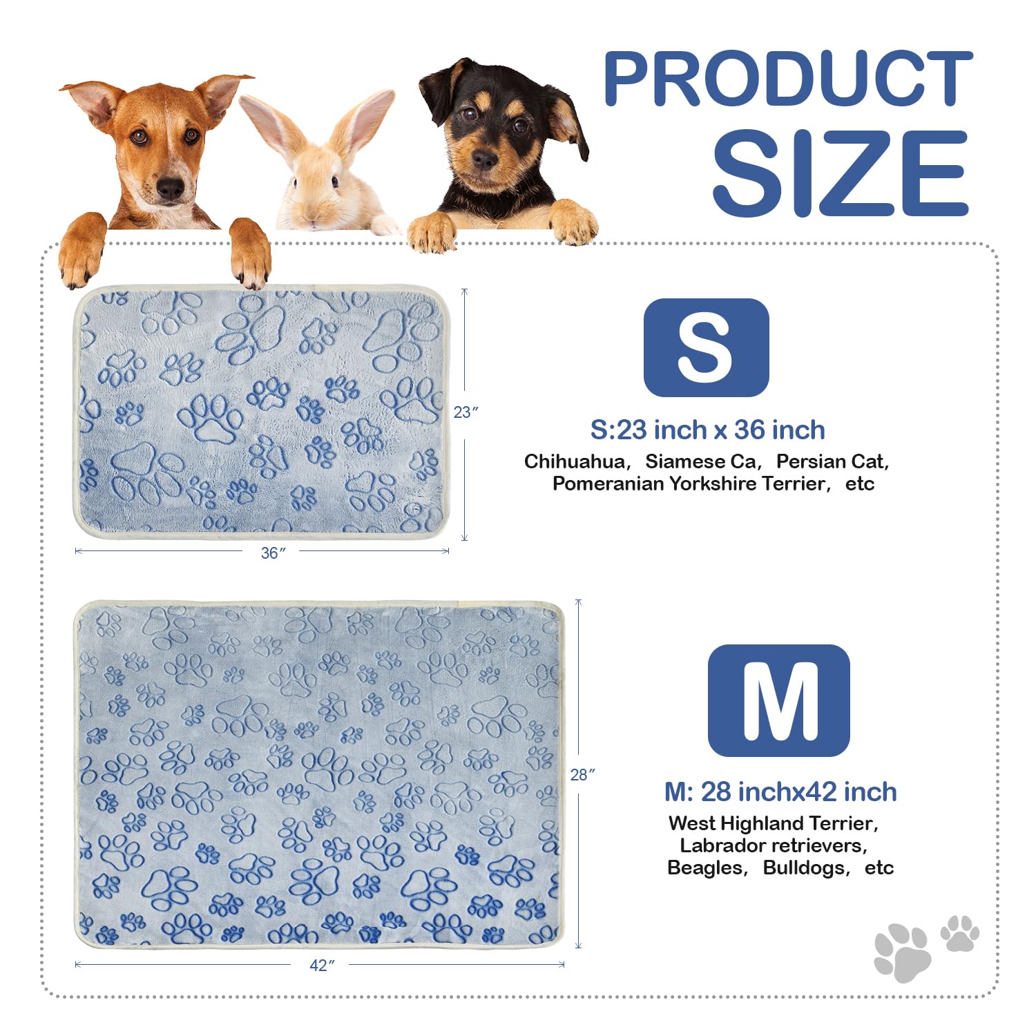 Qeils Reusable Puppy Pads, 2 Pack Washable Pee Pads For Dogs, Non Slip Wee Wee Pad, Absorbent And Leakproof Training Mats For Po