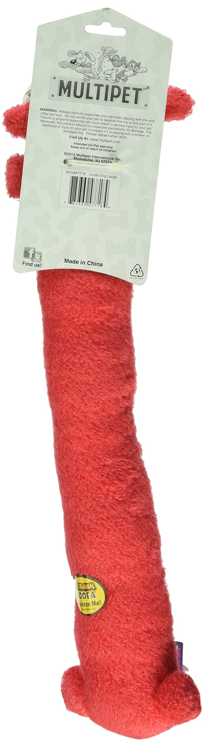 Multipet, Loofa Dog, Large, 1 Ct