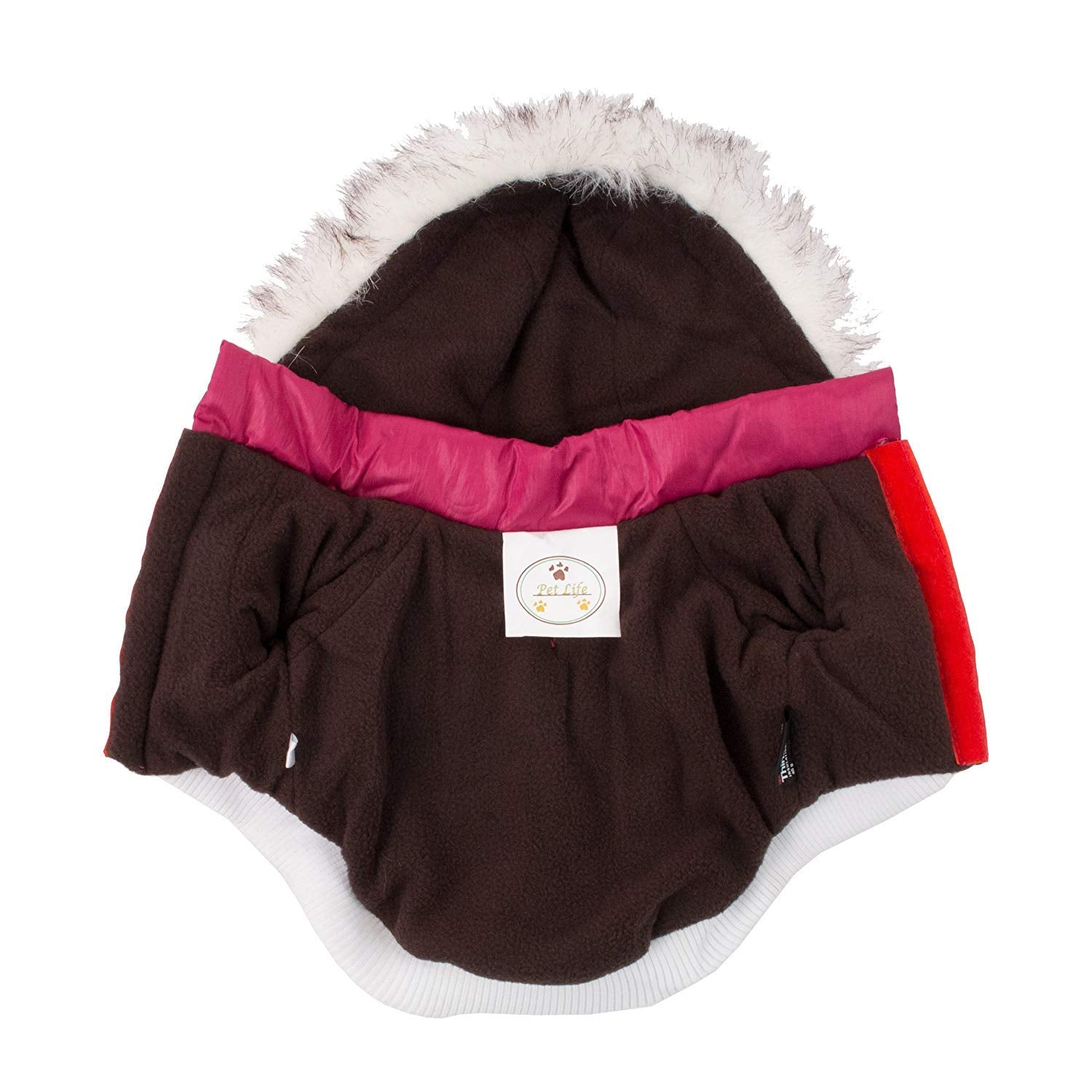 Pet Life Metallic Pink Parka Dog Coat Xs