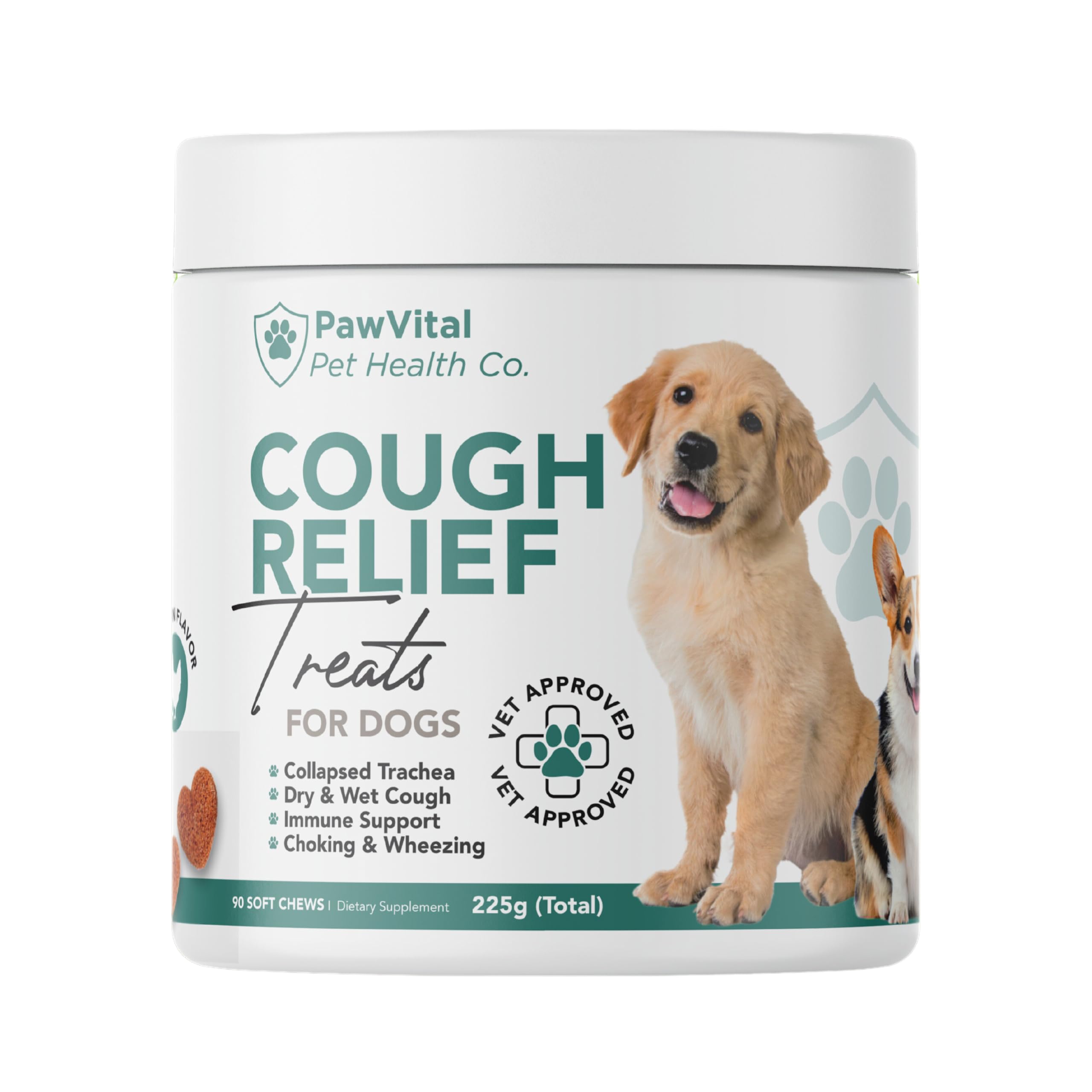 Dog Cough Medicine  100% Natural Respiratory Support  Relief for Cough and Breathing Discomfort  AllNatural Treats Made with