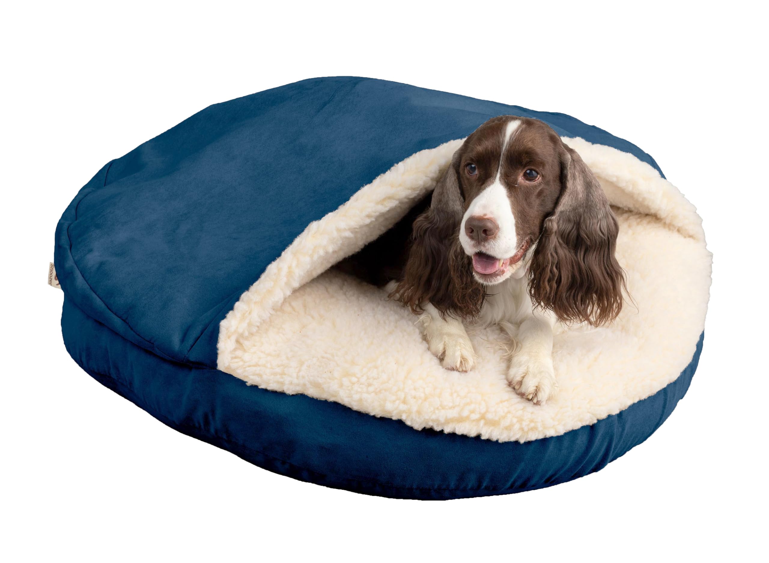 Snoozer Luxury Microsuede Cozy Cave Pet Bed, Extra Large - Sapphire
